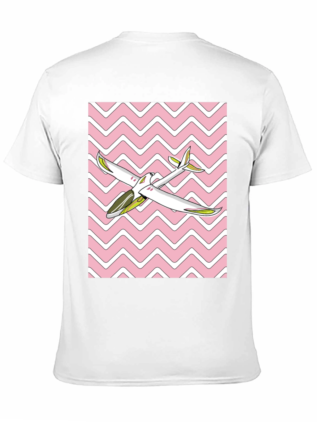 Retro Airplane Graphic Tee - Black