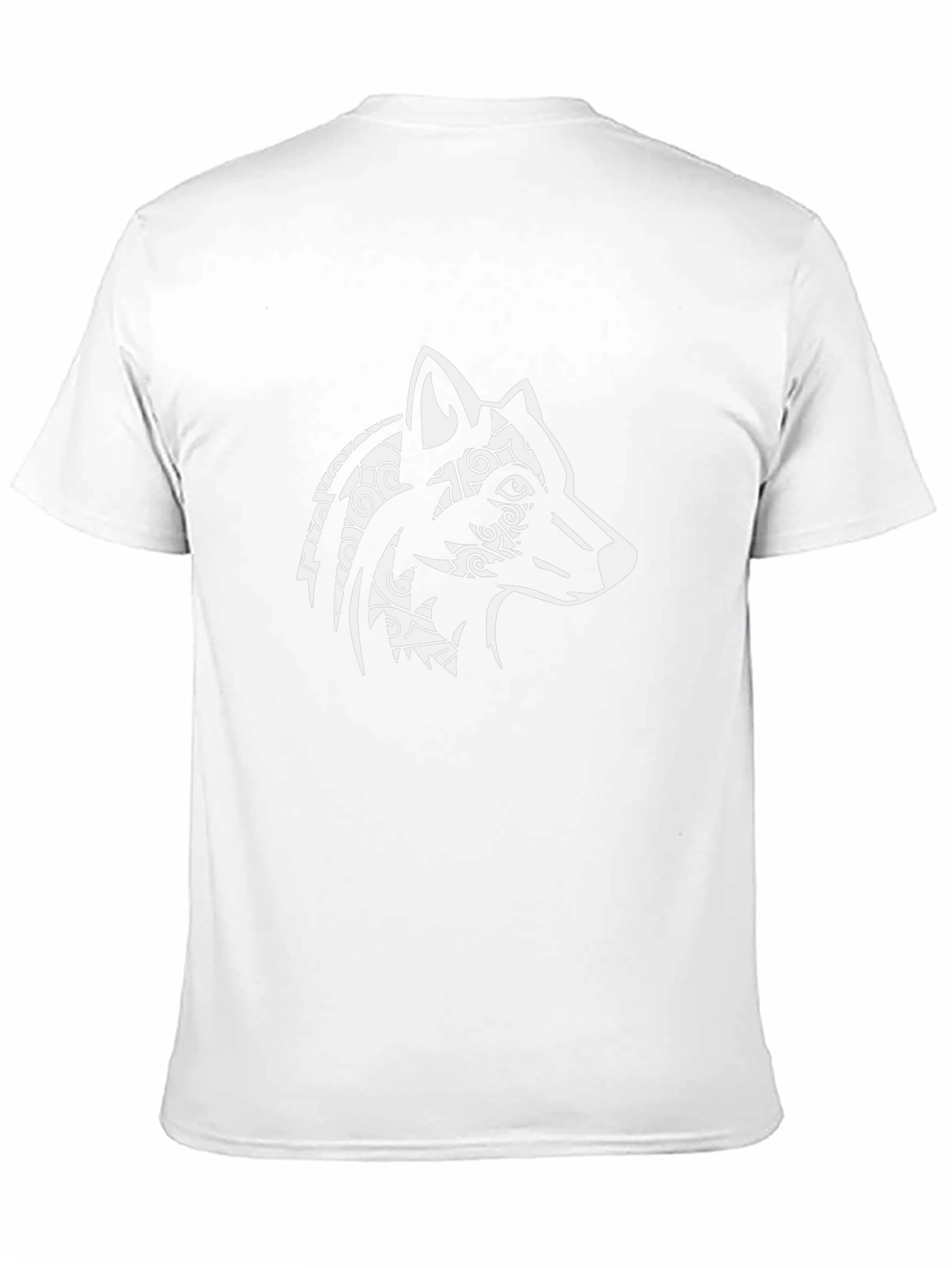 Wolf Graphic Print Black T-Shirt
