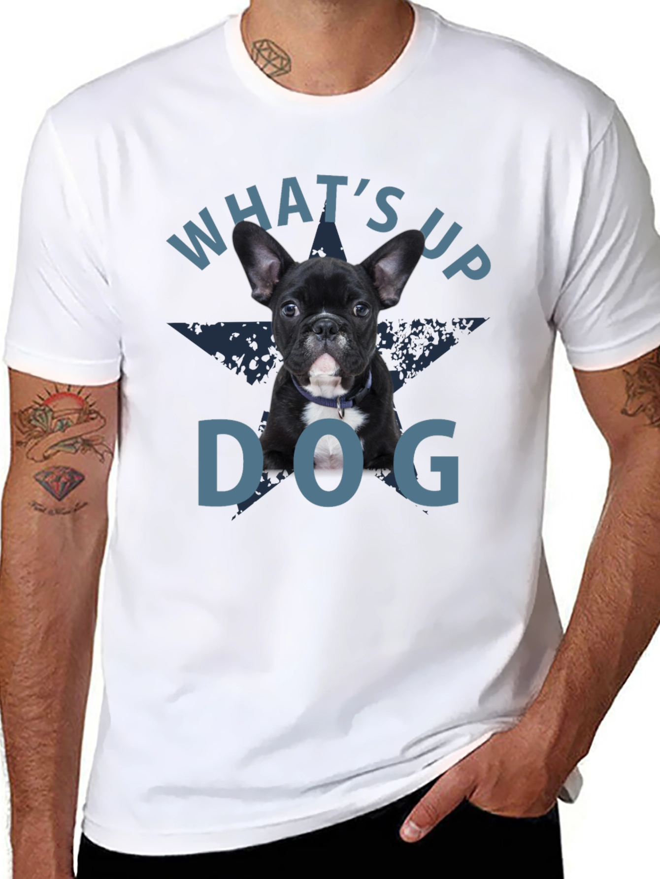 Whats Up Dog T-Shirt - Cute Puppy Graphic Tee