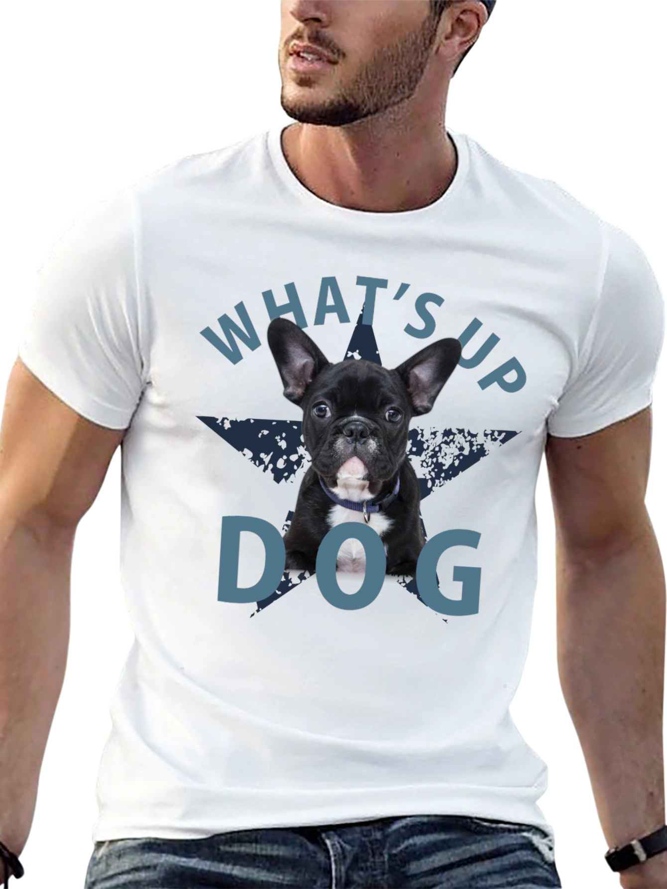 Whats Up Dog T-Shirt - Cute Puppy Graphic Tee