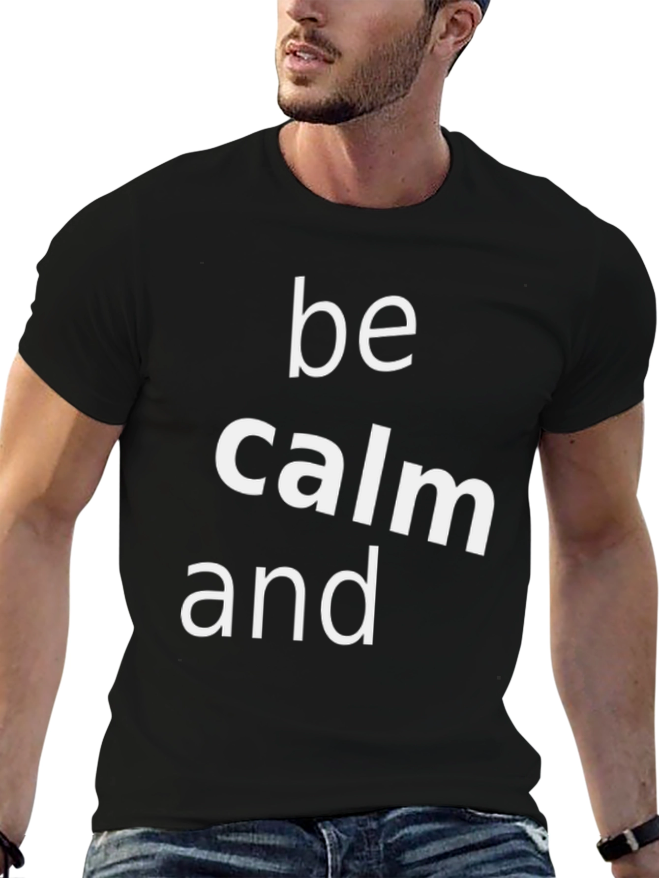 Be Calm Graphic Tee - Black T-Shirt