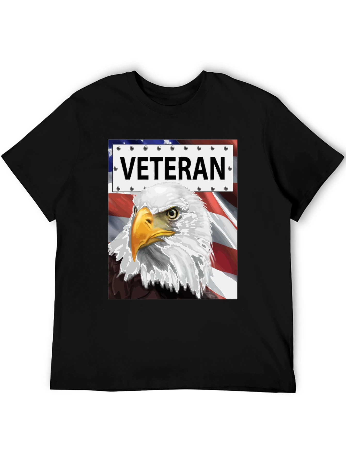 Veteran Eagle Graphic Tee - Patriotic Design