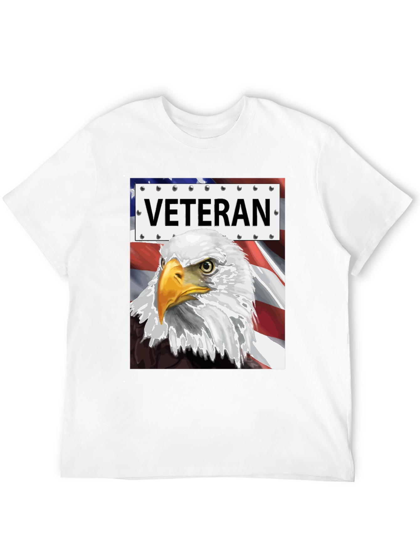 Veteran Eagle Graphic Tee - Patriotic Design