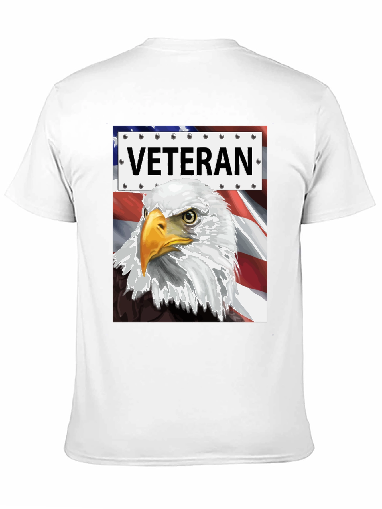 Veteran Eagle Graphic Tee - Patriotic Design