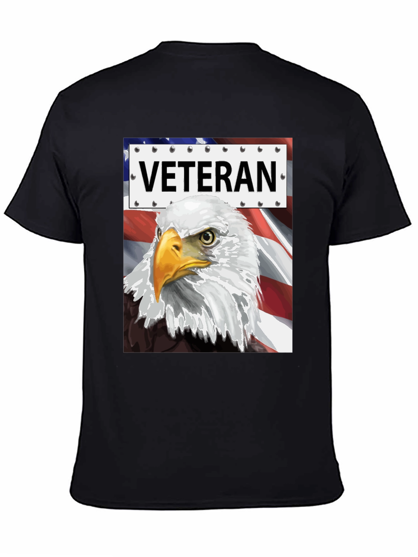 Veteran Eagle Graphic Tee - Patriotic Design