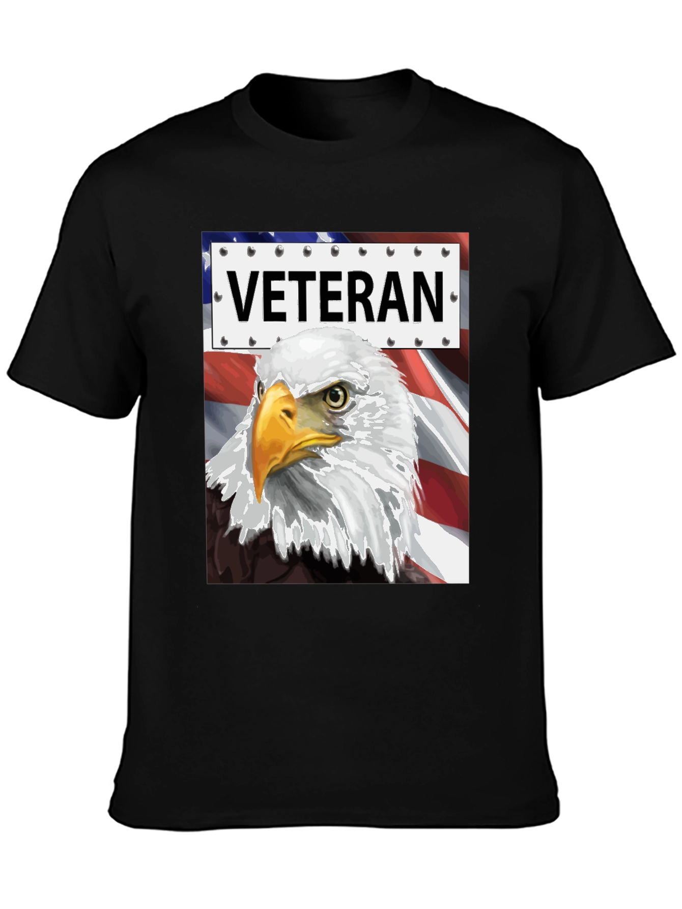 Veteran Eagle Graphic Tee - Patriotic Design