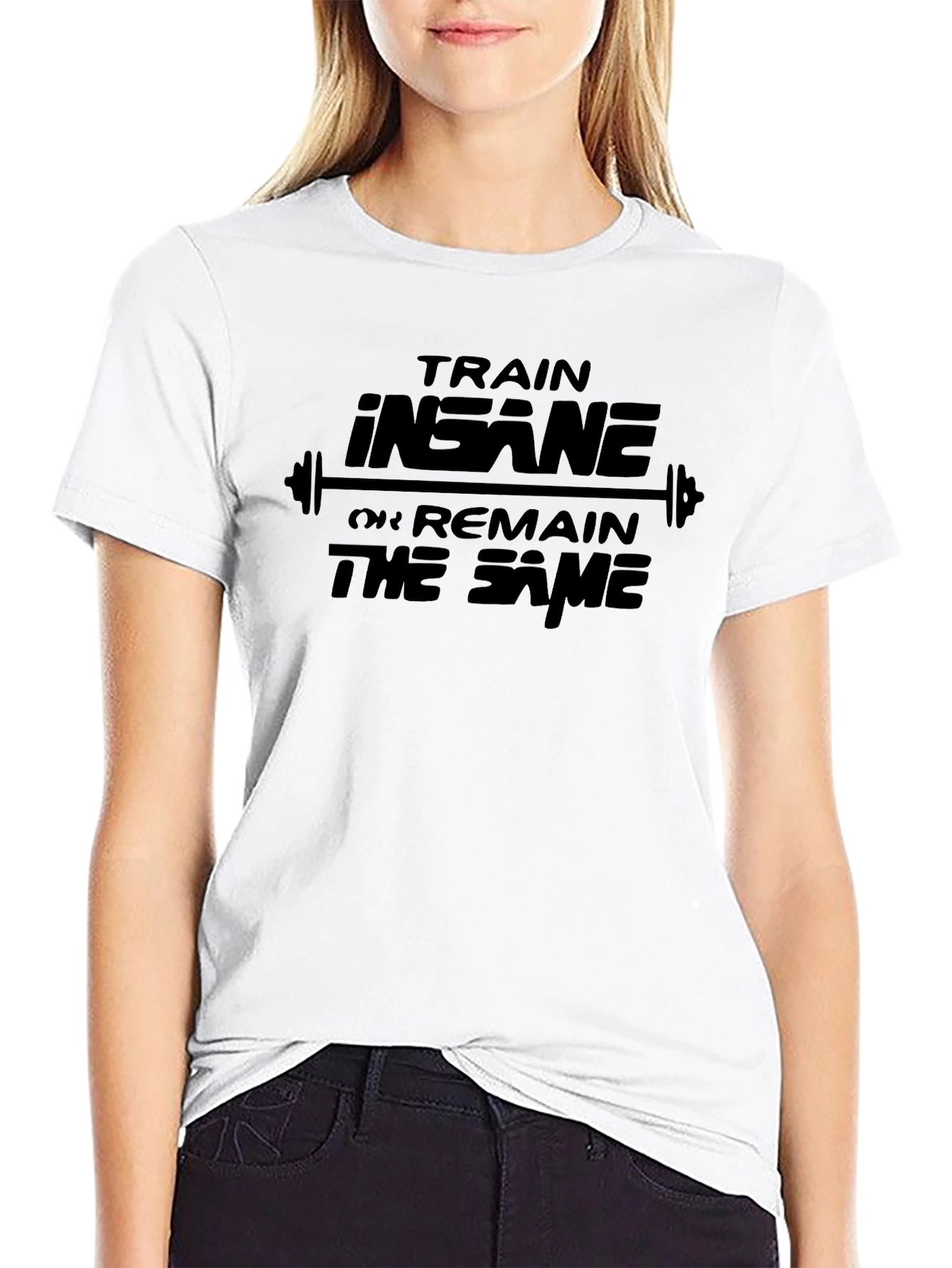 Train Insane Graphic Tee - Black Gym Shirt