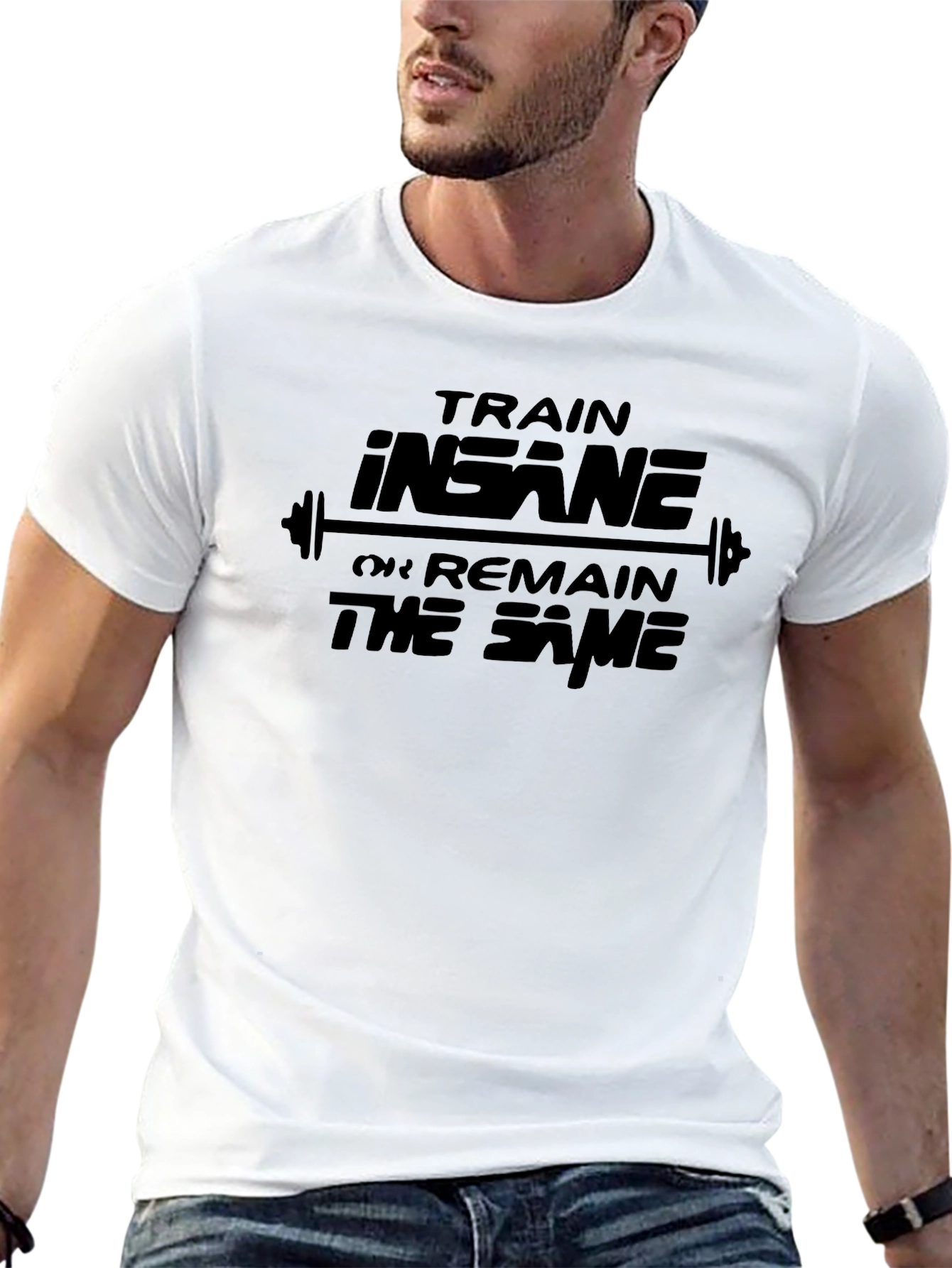 Train Insane Graphic Tee - Black Gym Shirt