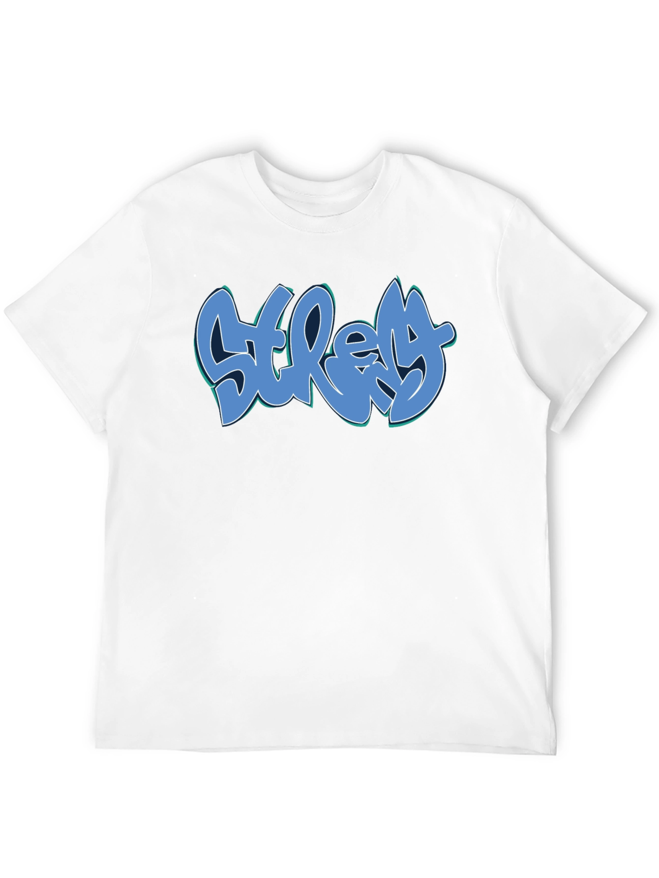 Stretchy Graffiti Tee - Black