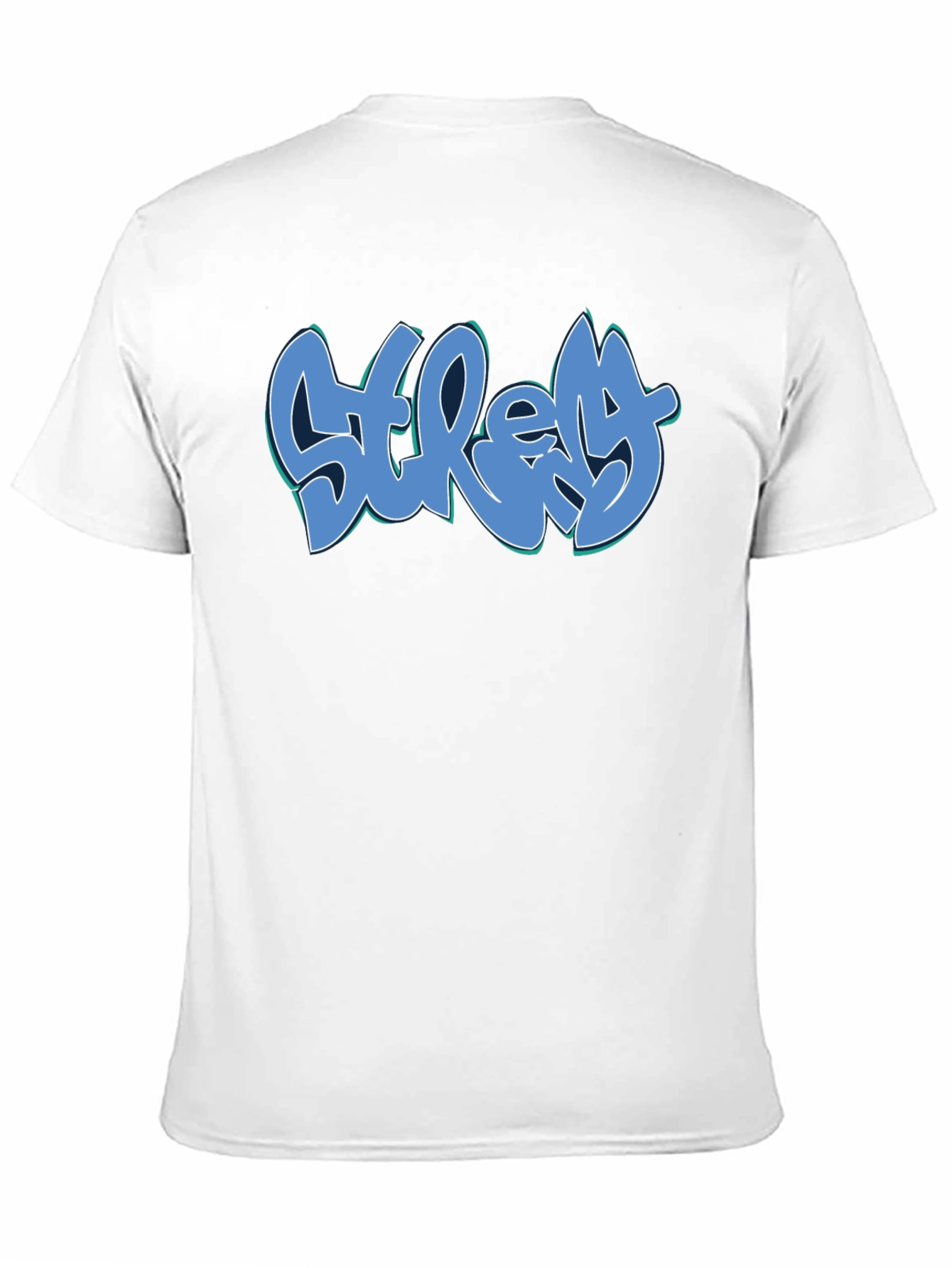 Stretchy Graffiti Tee - Black