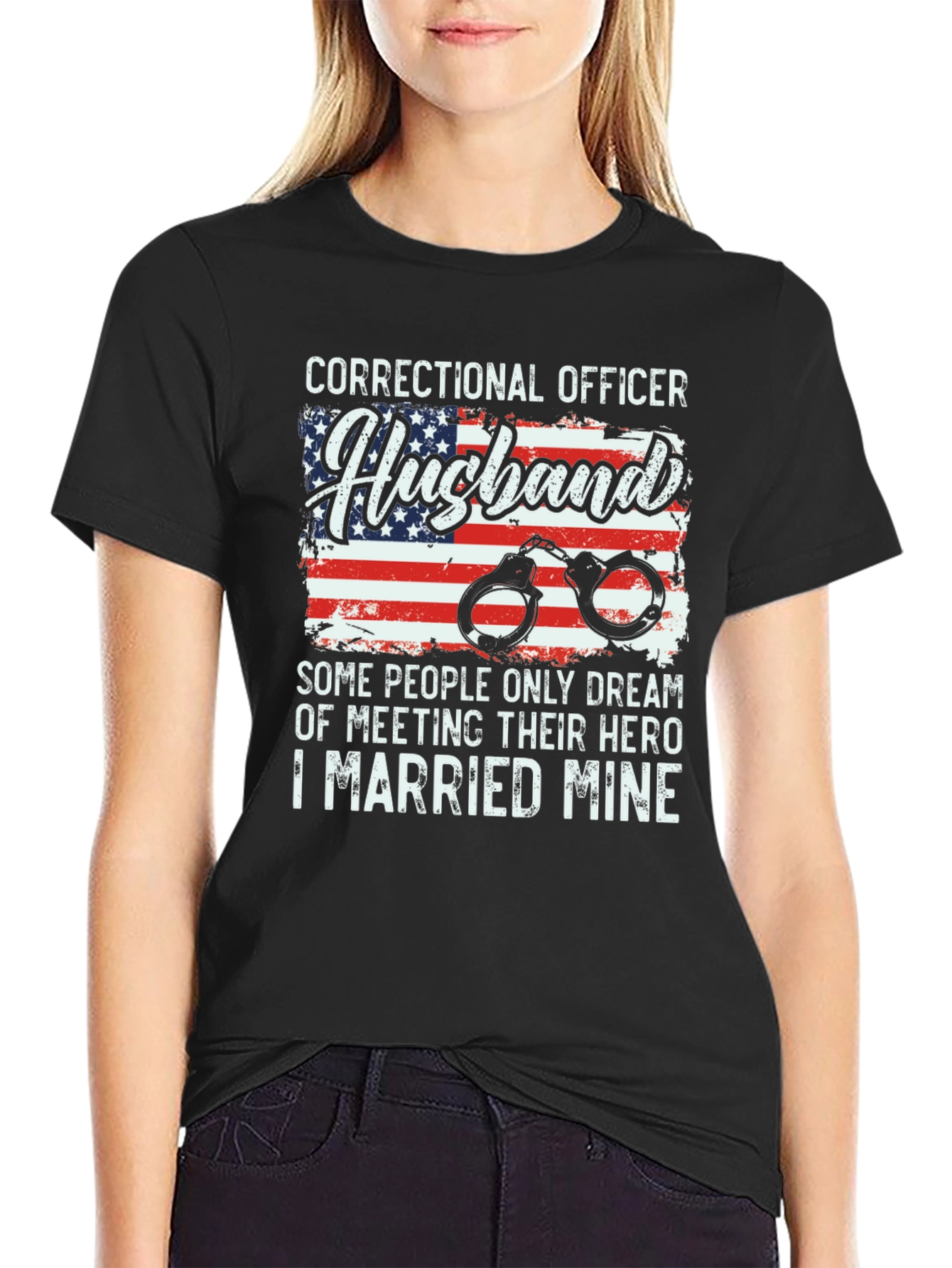 Correctional Officer Husband T-Shirt Hero Gift