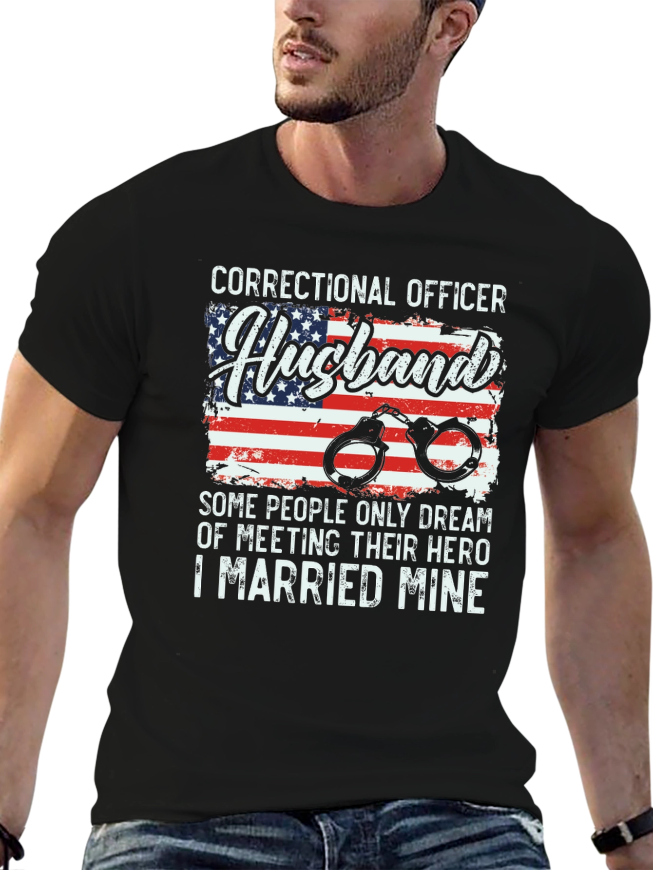 Correctional Officer Husband T-Shirt Hero Gift