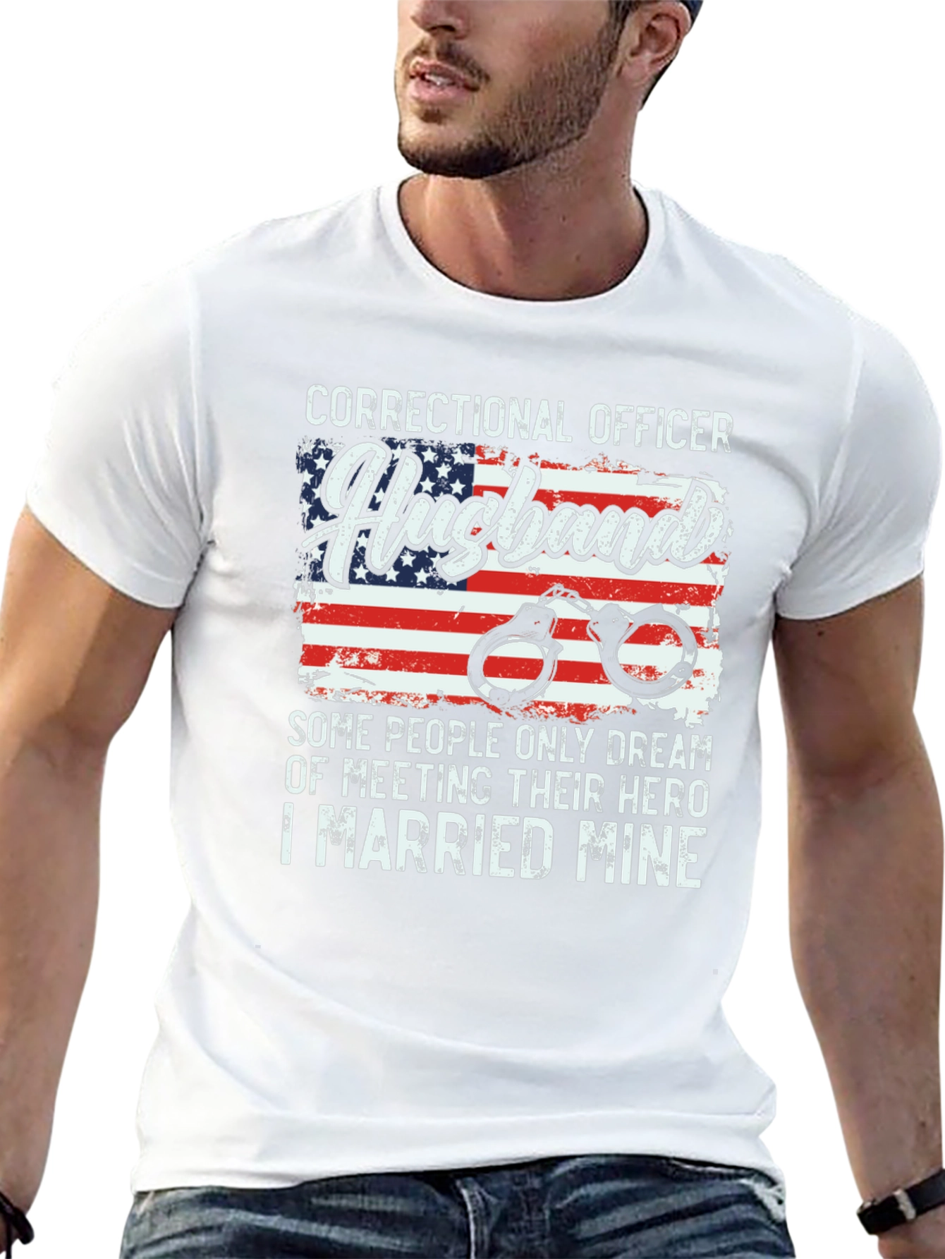 Correctional Officer Husband T-Shirt Hero Gift