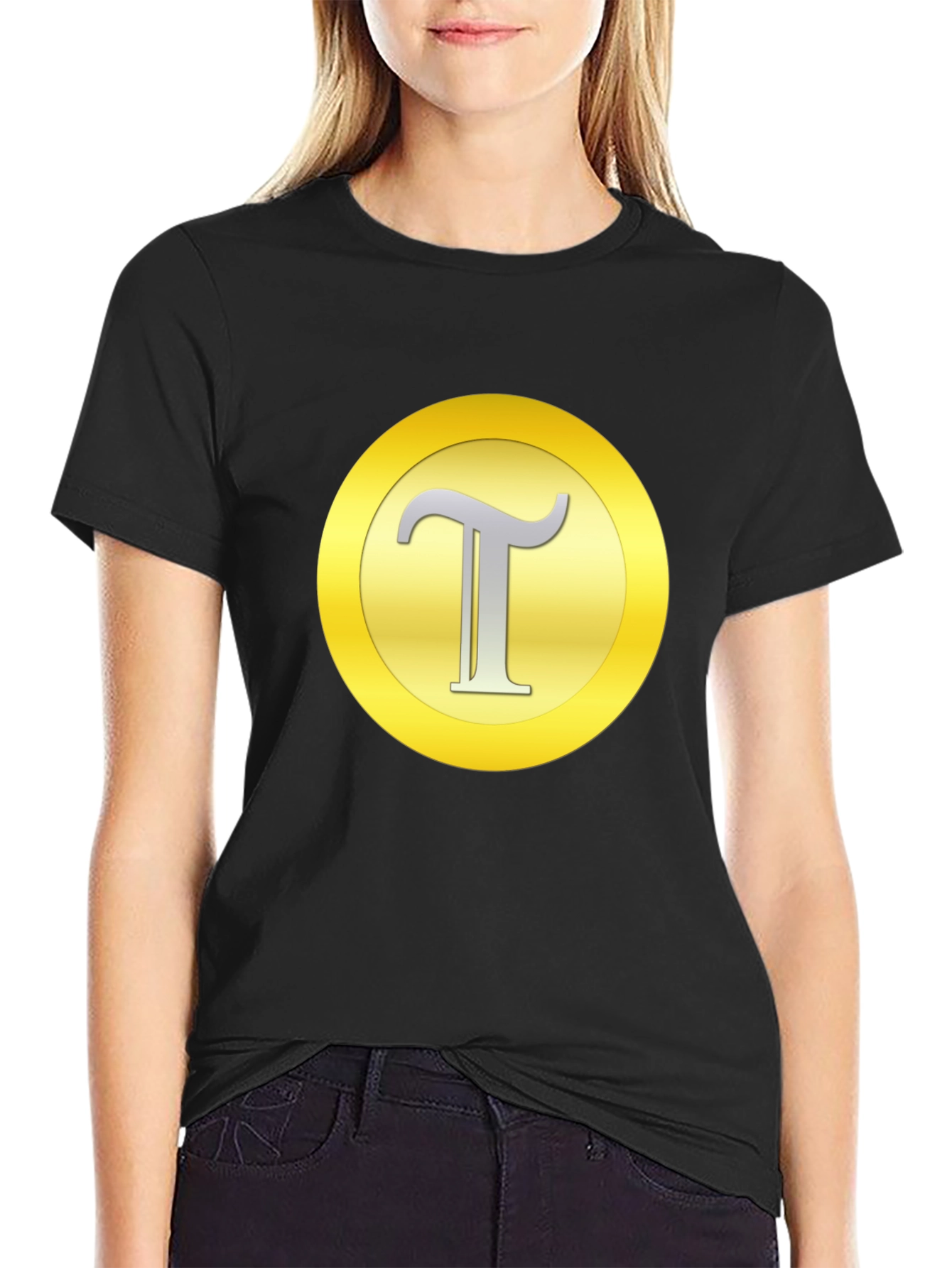 Tau Symbol Black T-Shirt