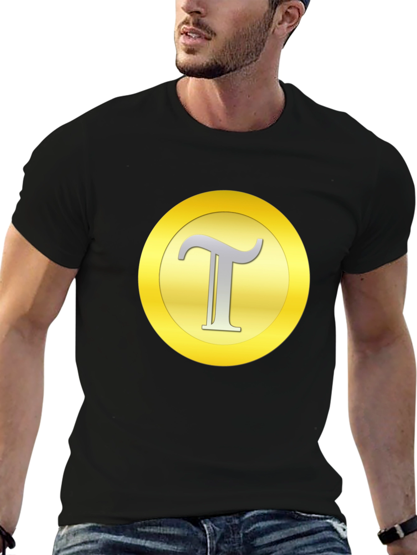 Tau Symbol Black T-Shirt