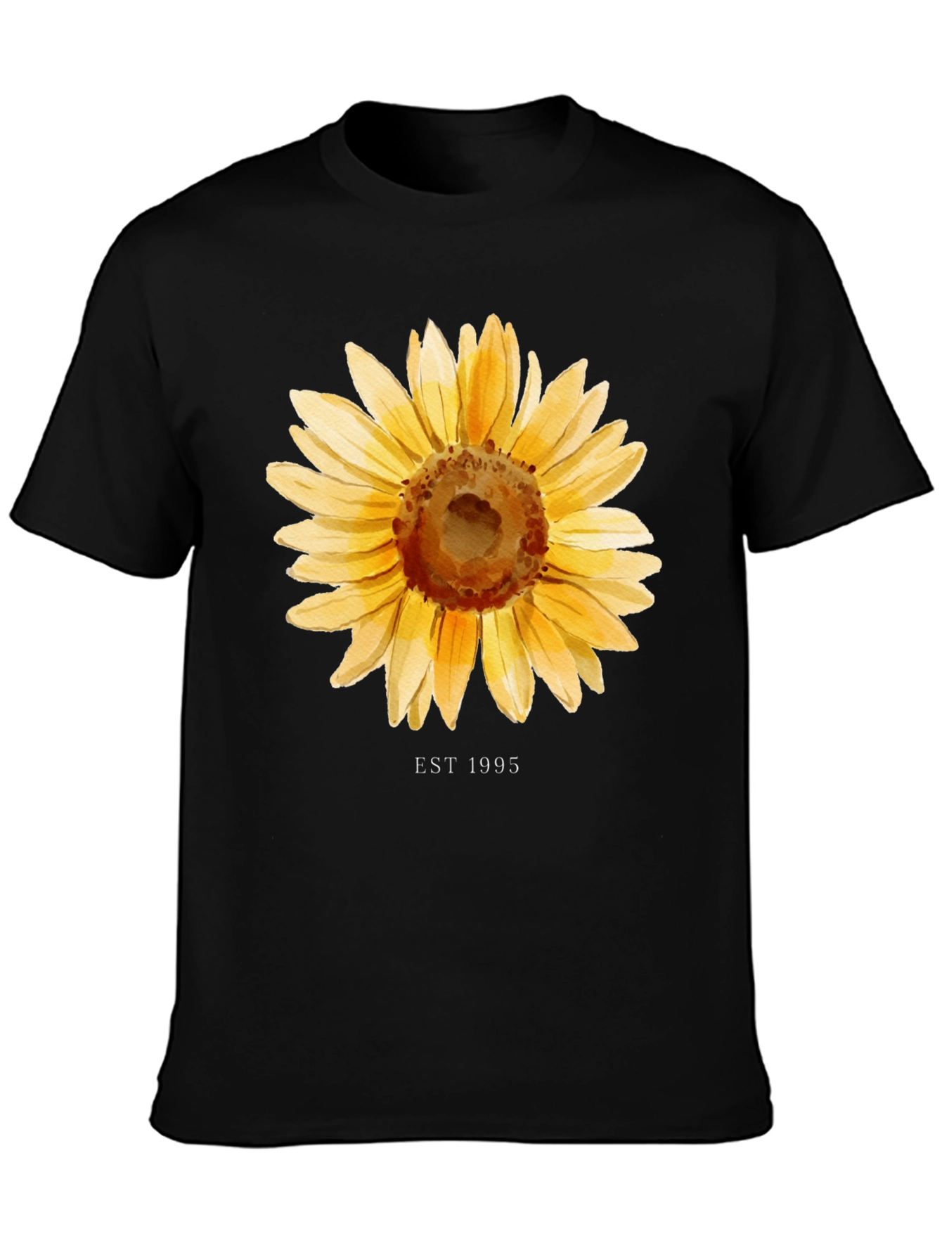 Sunflower EST 1995 Black T-Shirt
