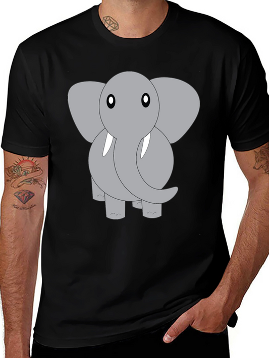 Elephant Graphic Tee - Cute Animal Design