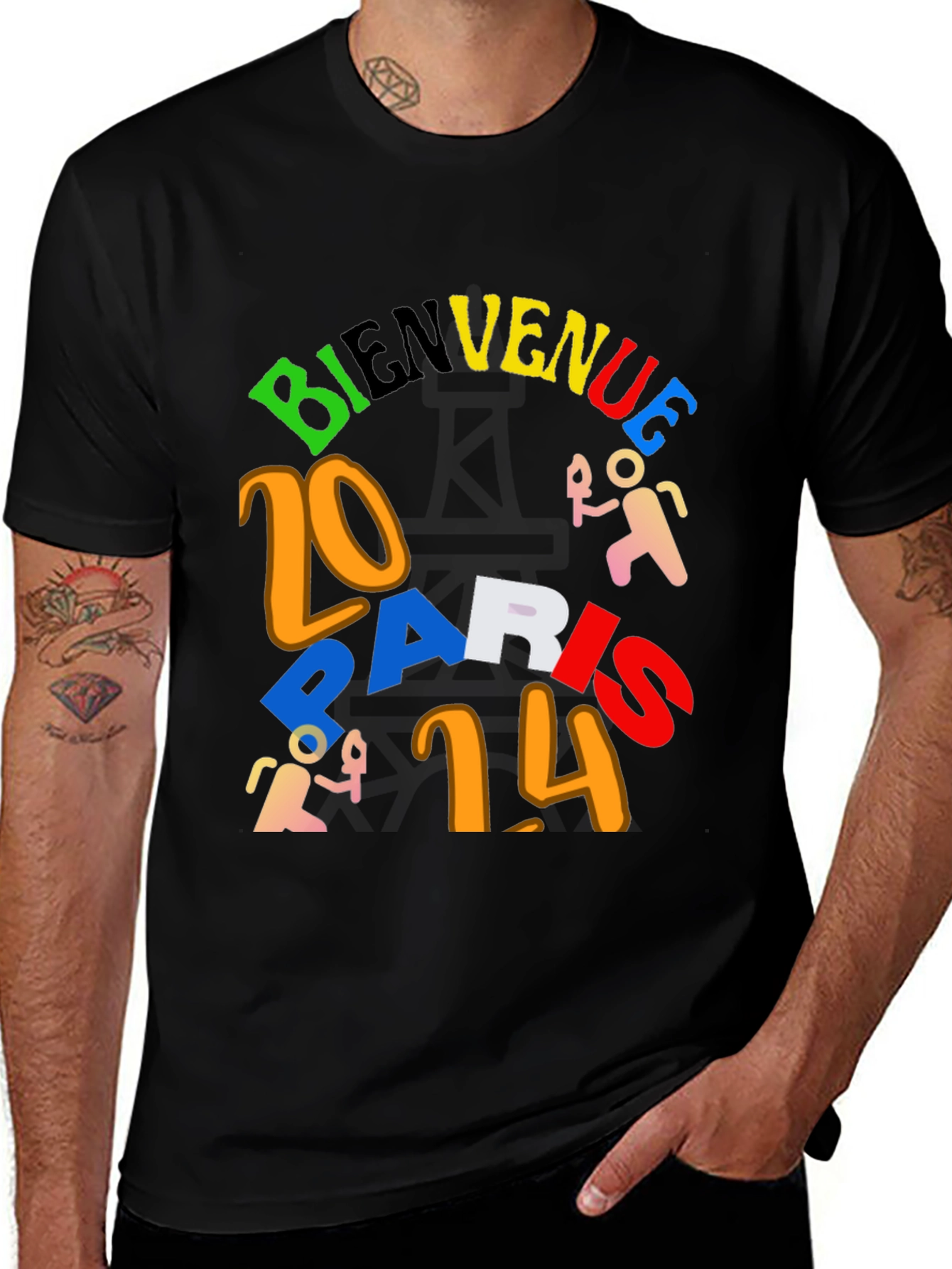 Bienvenue Paris 2014 Graphic T-Shirt