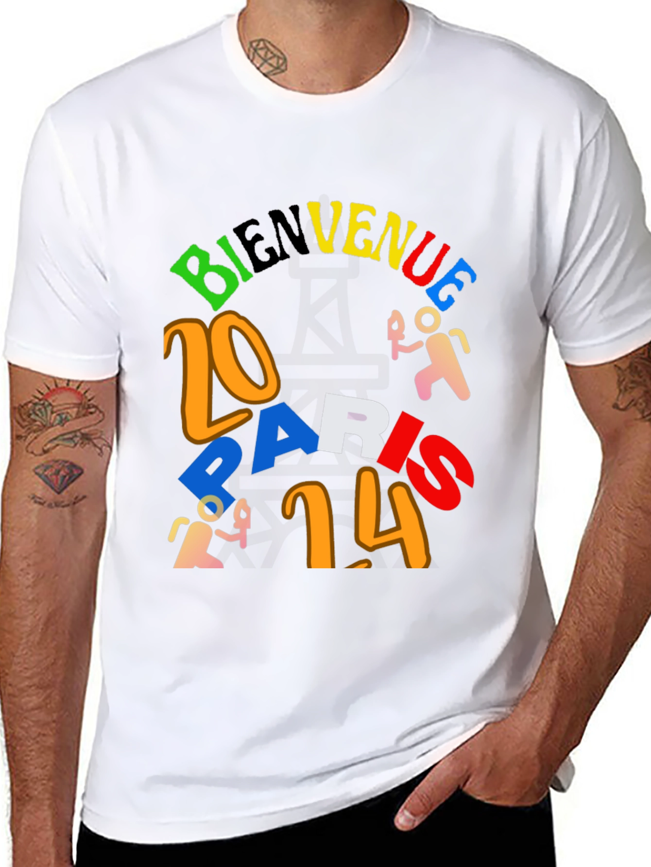 Bienvenue Paris 2014 Graphic T-Shirt