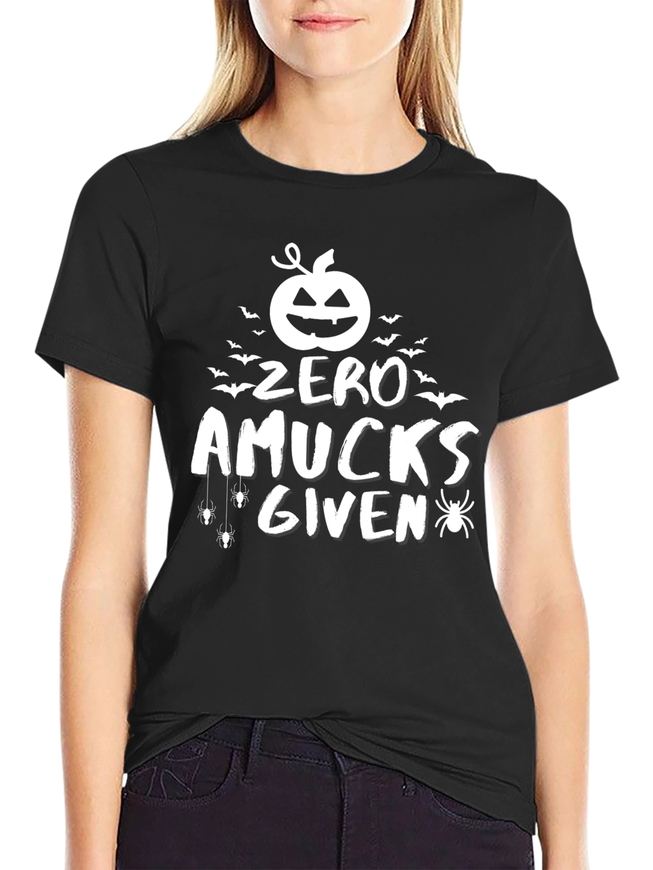 Zero Amucks Given Halloween Graphic Tee