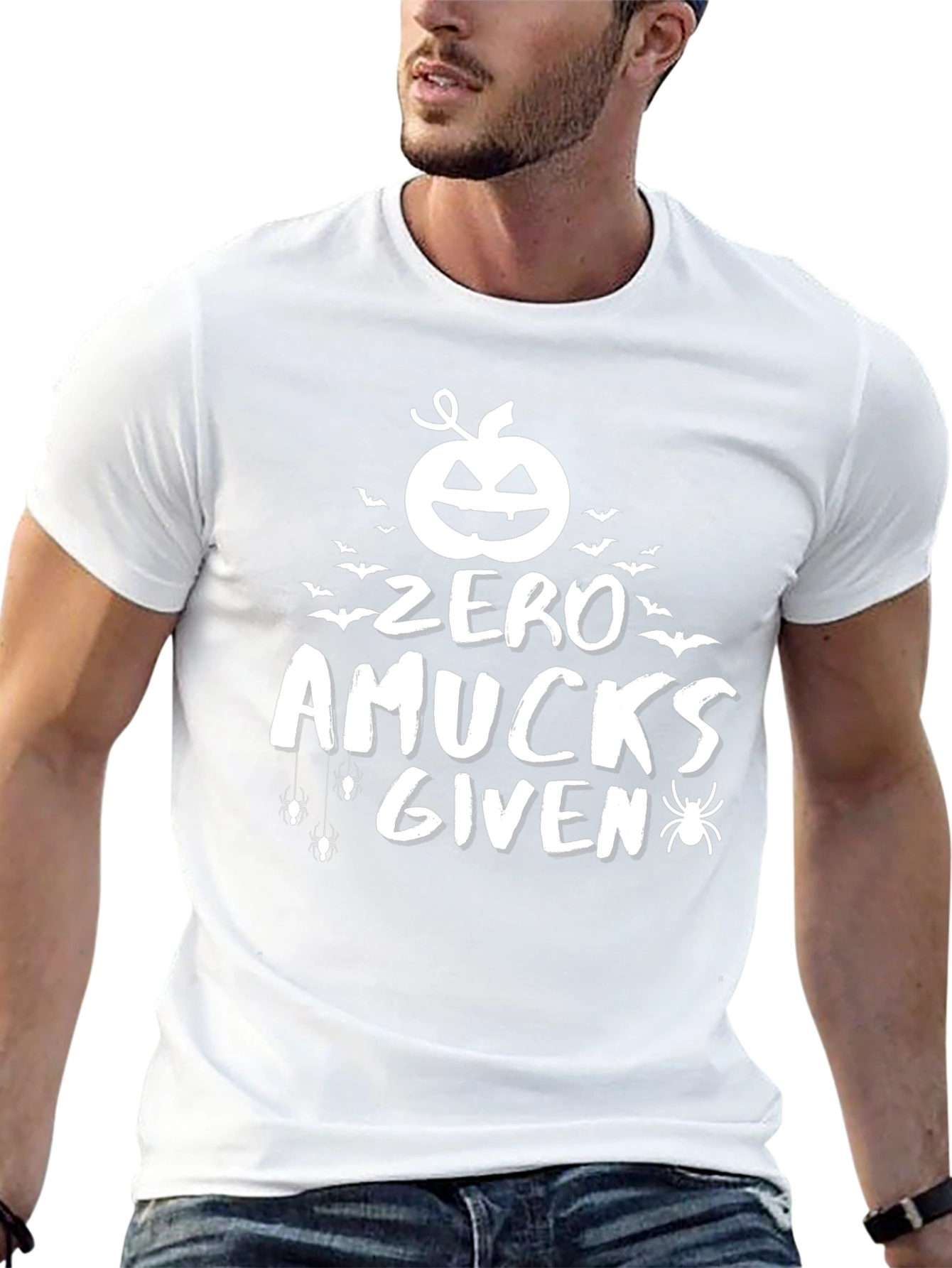 Zero Amucks Given Halloween Graphic Tee