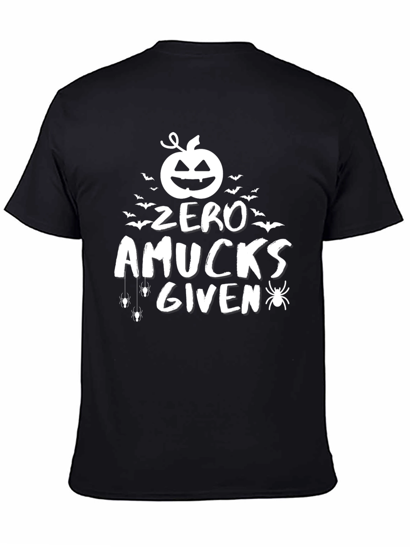 Zero Amucks Given Halloween Graphic Tee
