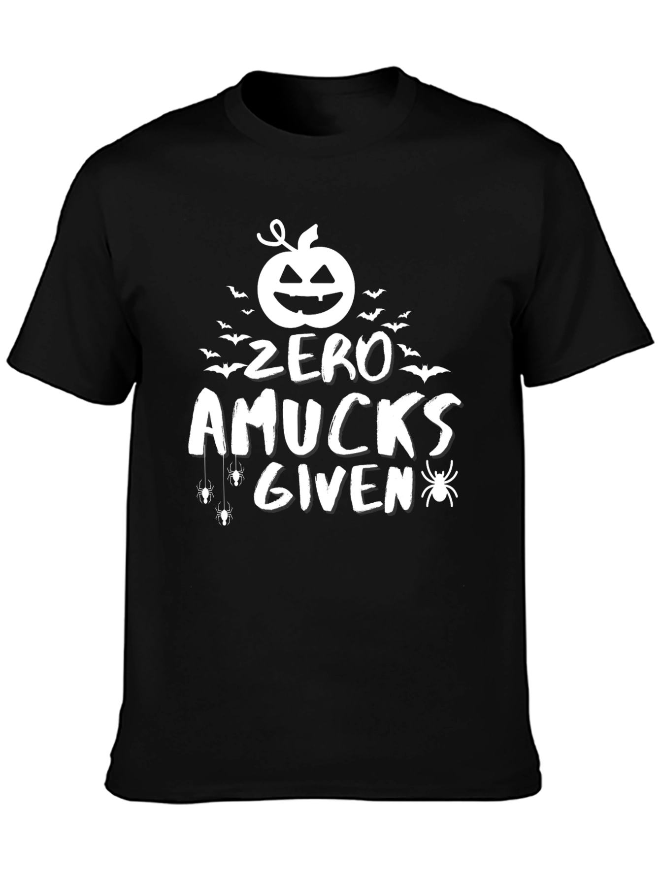 Zero Amucks Given Halloween Graphic Tee