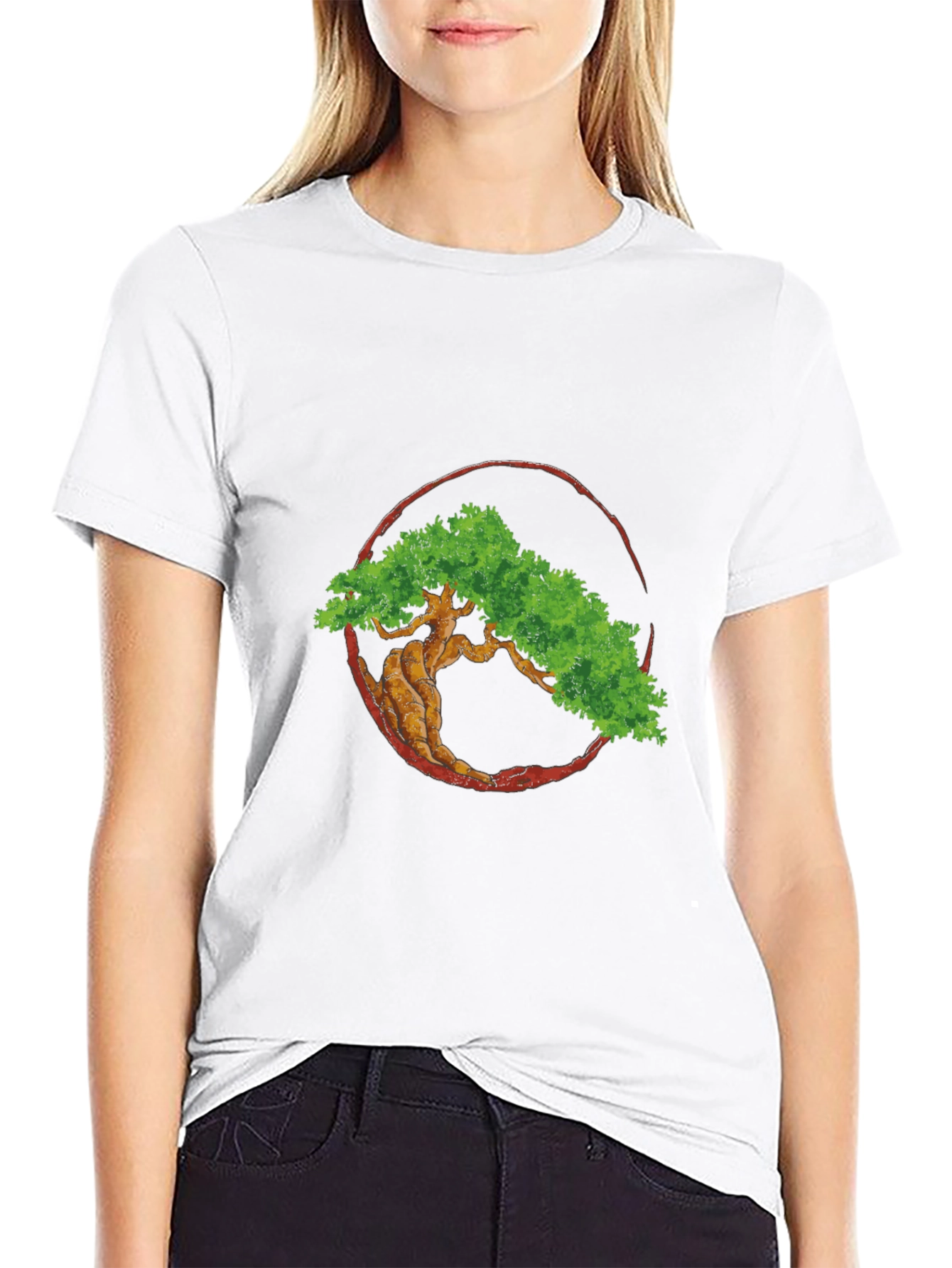 Bonsai Tree Graphic Tee - Zen Style