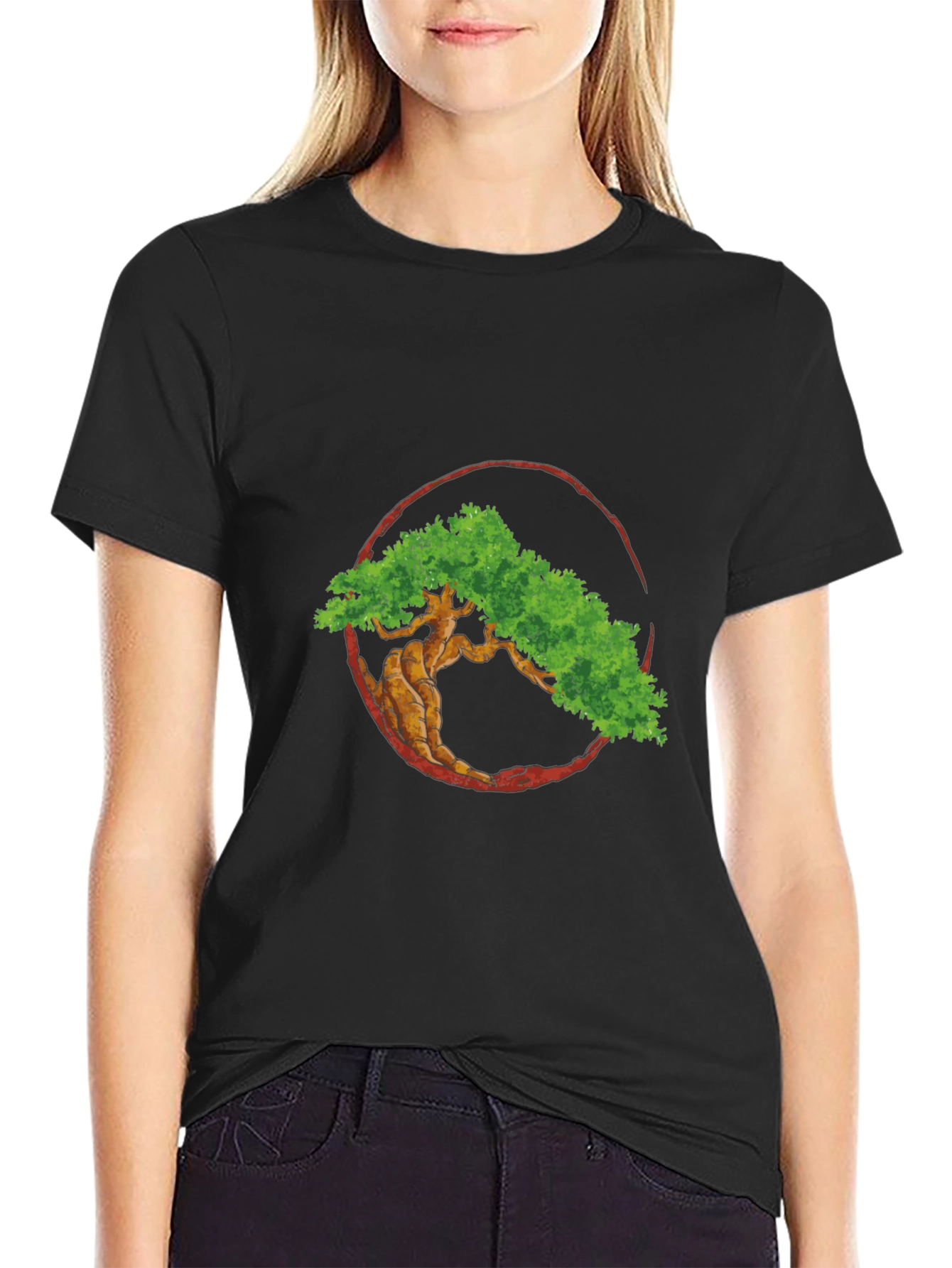 Bonsai Tree Graphic Tee - Zen Style