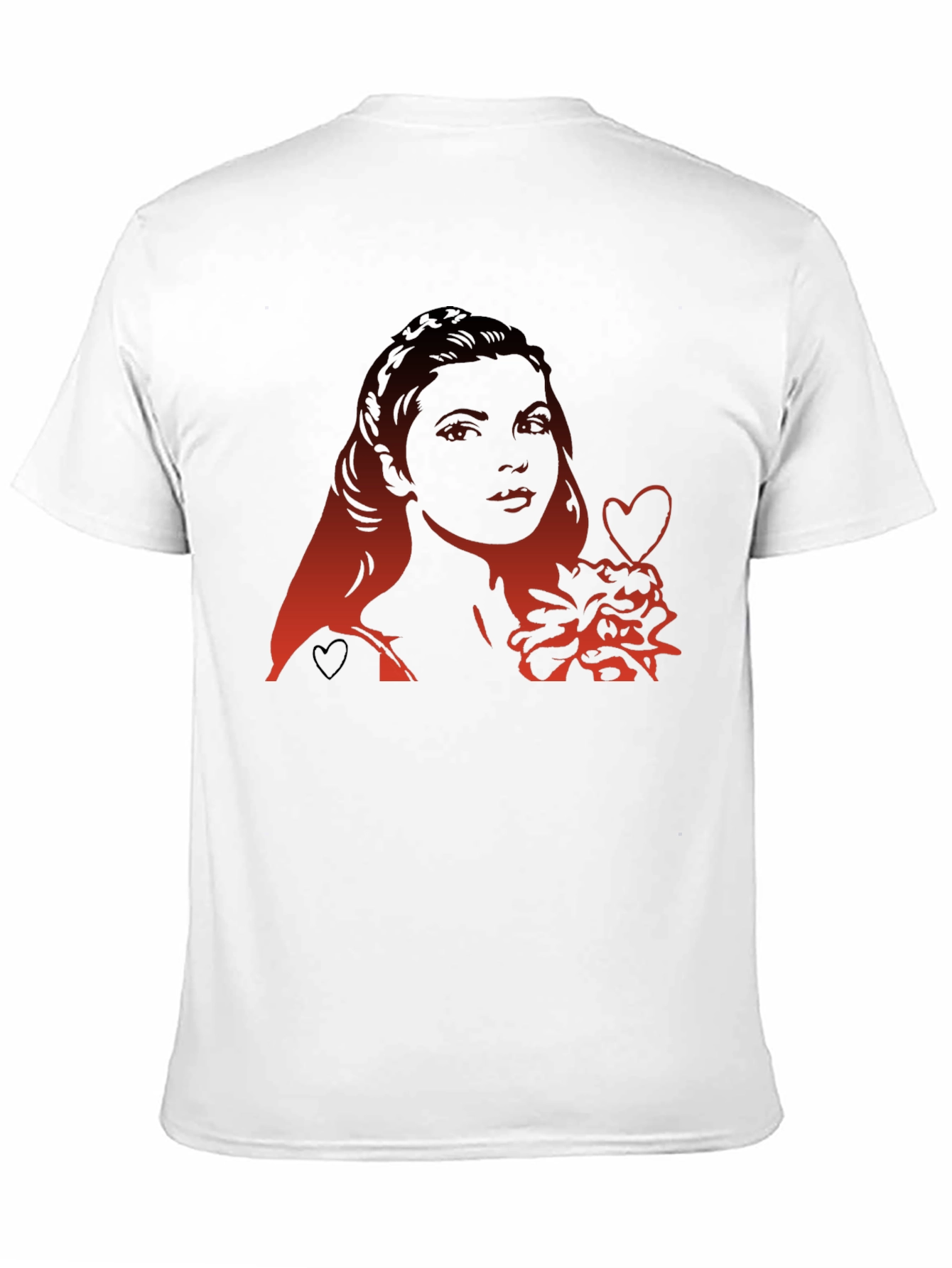 Woman Heart Graphic Tee - Modern Black T-Shirt