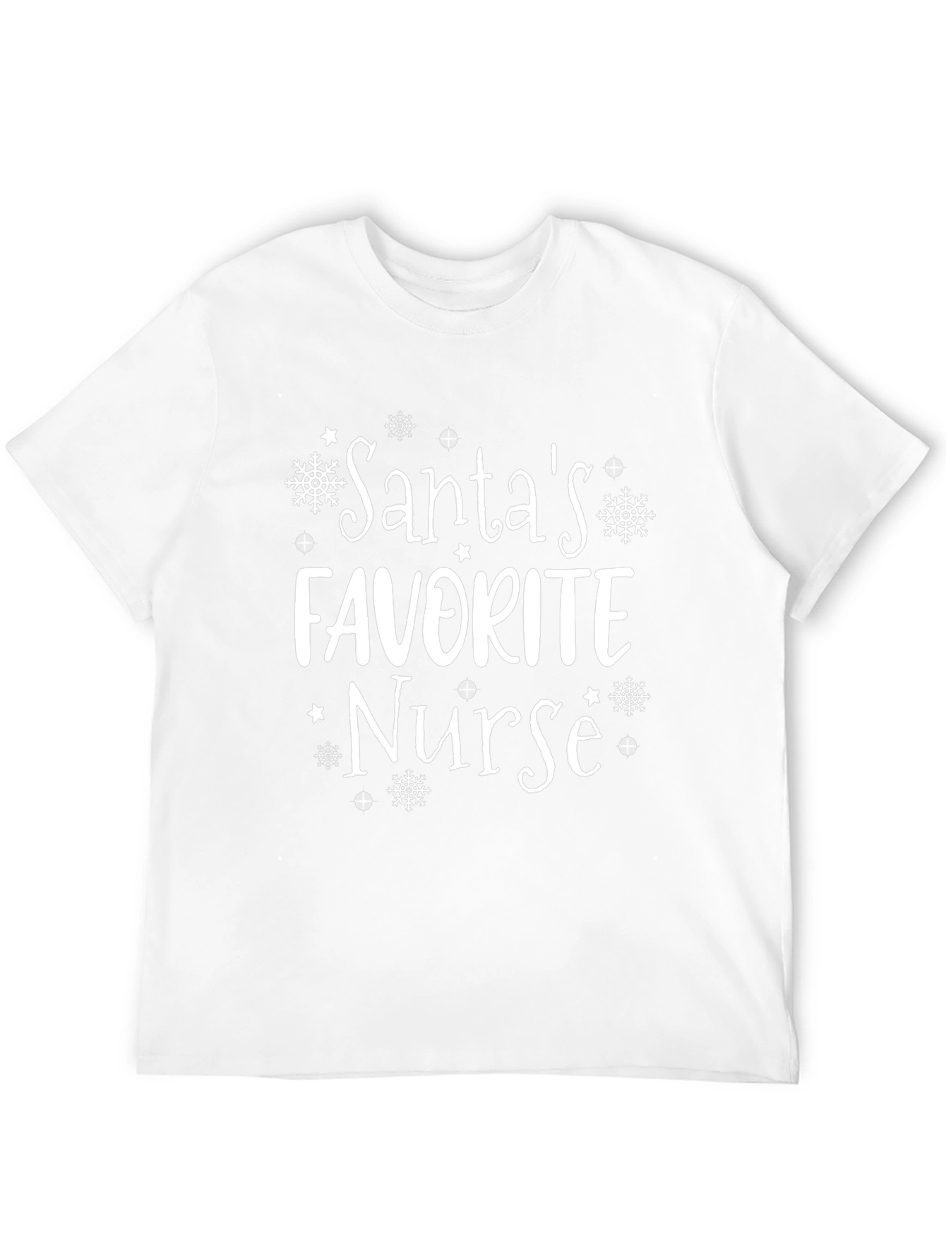 Santas Favorite Nurse Christmas Holiday T-Shirt