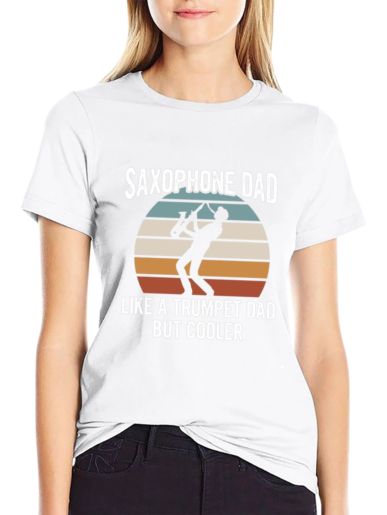 Saxophone Dad T-Shirt - Cooler Than Trumpet Dad