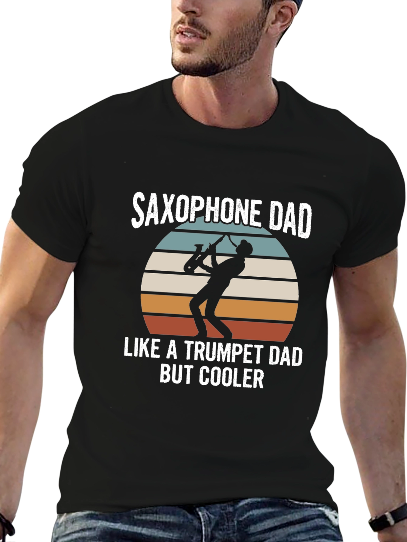 Saxophone Dad T-Shirt - Cooler Than Trumpet Dad