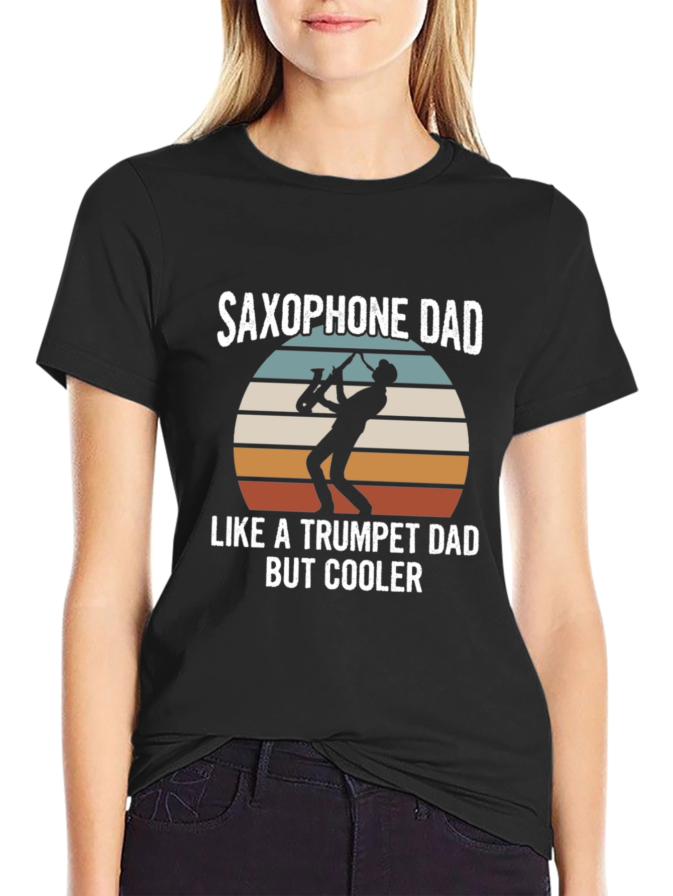 Saxophone Dad T-Shirt - Cooler Than Trumpet Dad