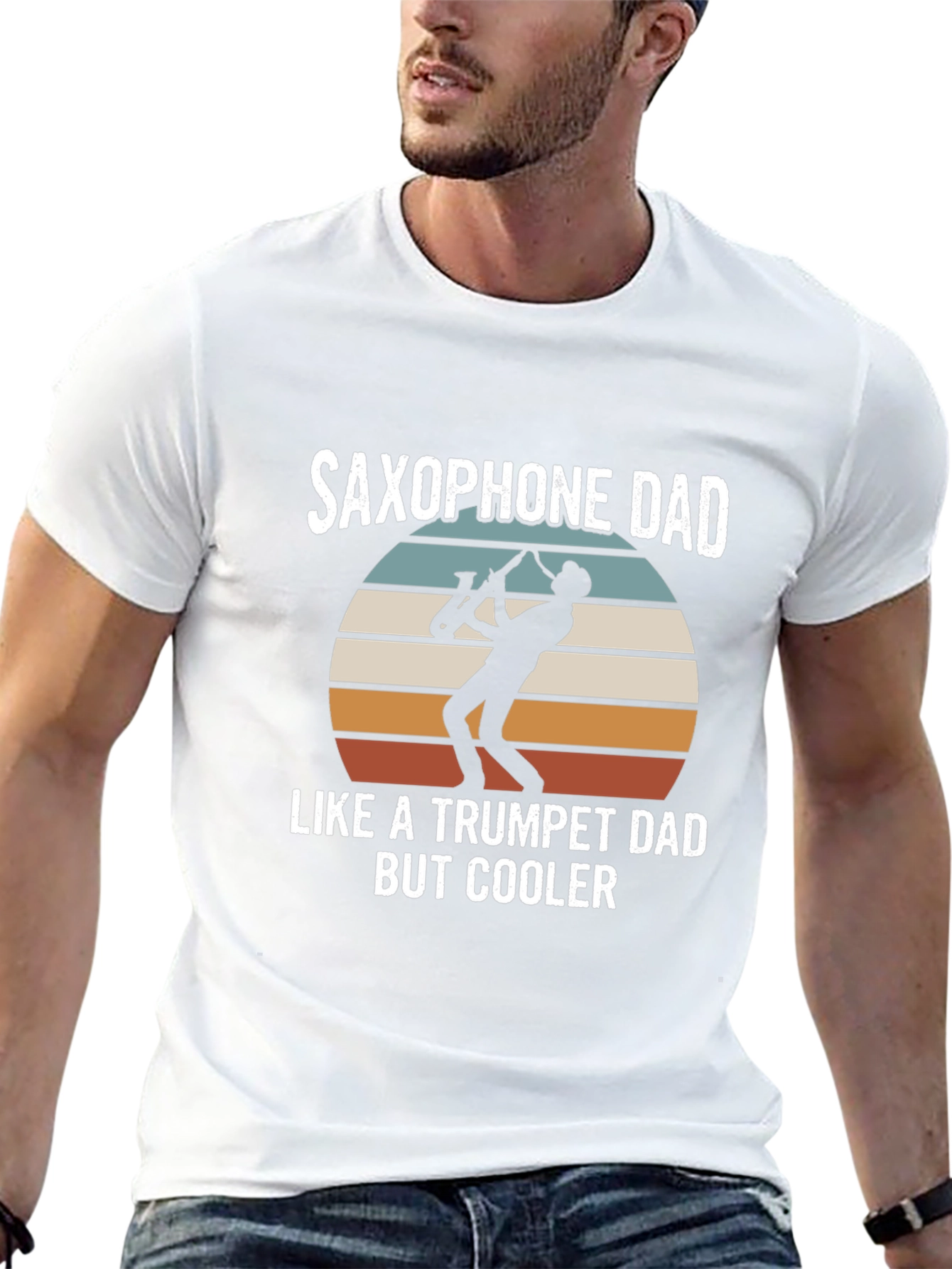 Saxophone Dad T-Shirt - Cooler Than Trumpet Dad
