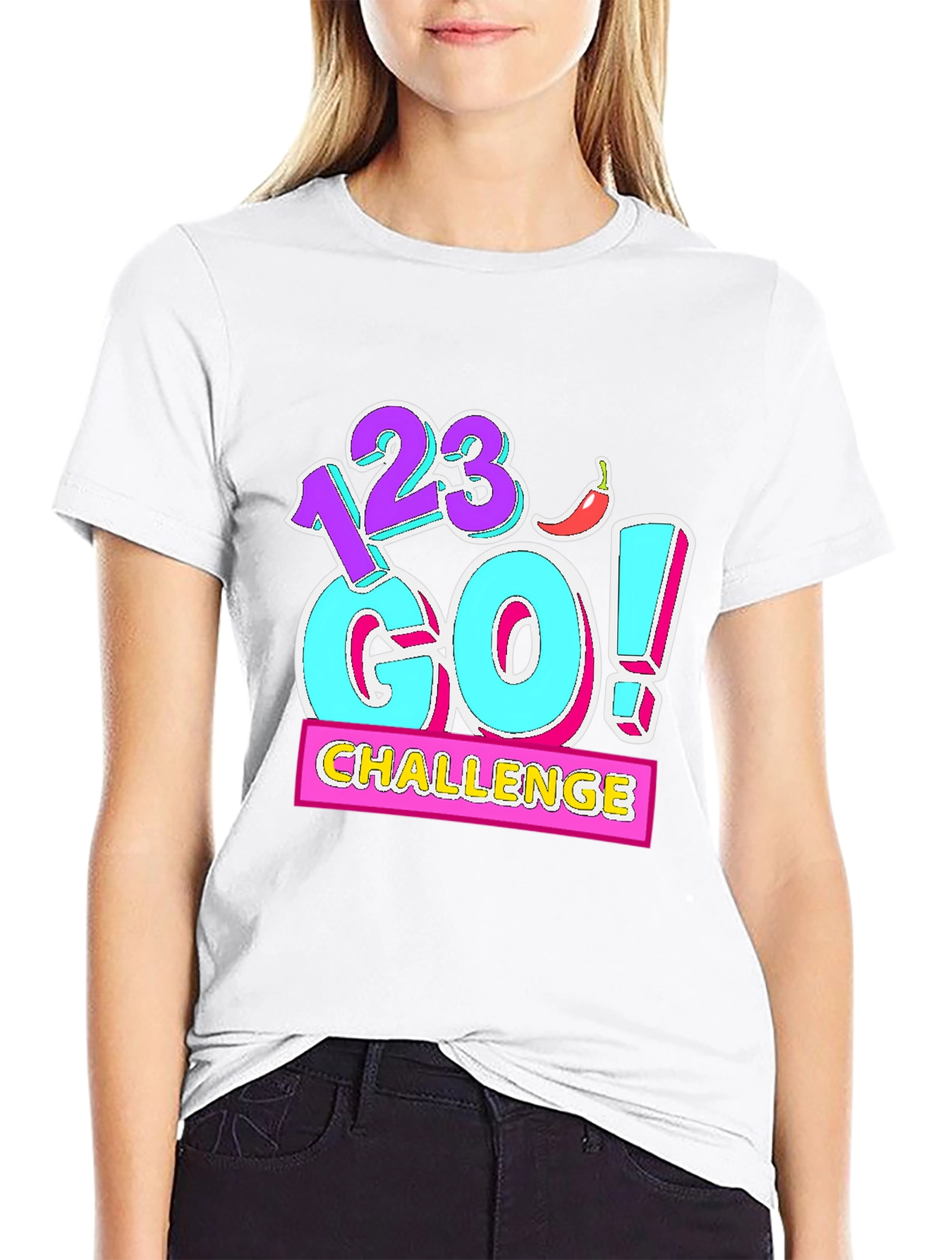 123 Go! Challenge Graphic Tee - Black