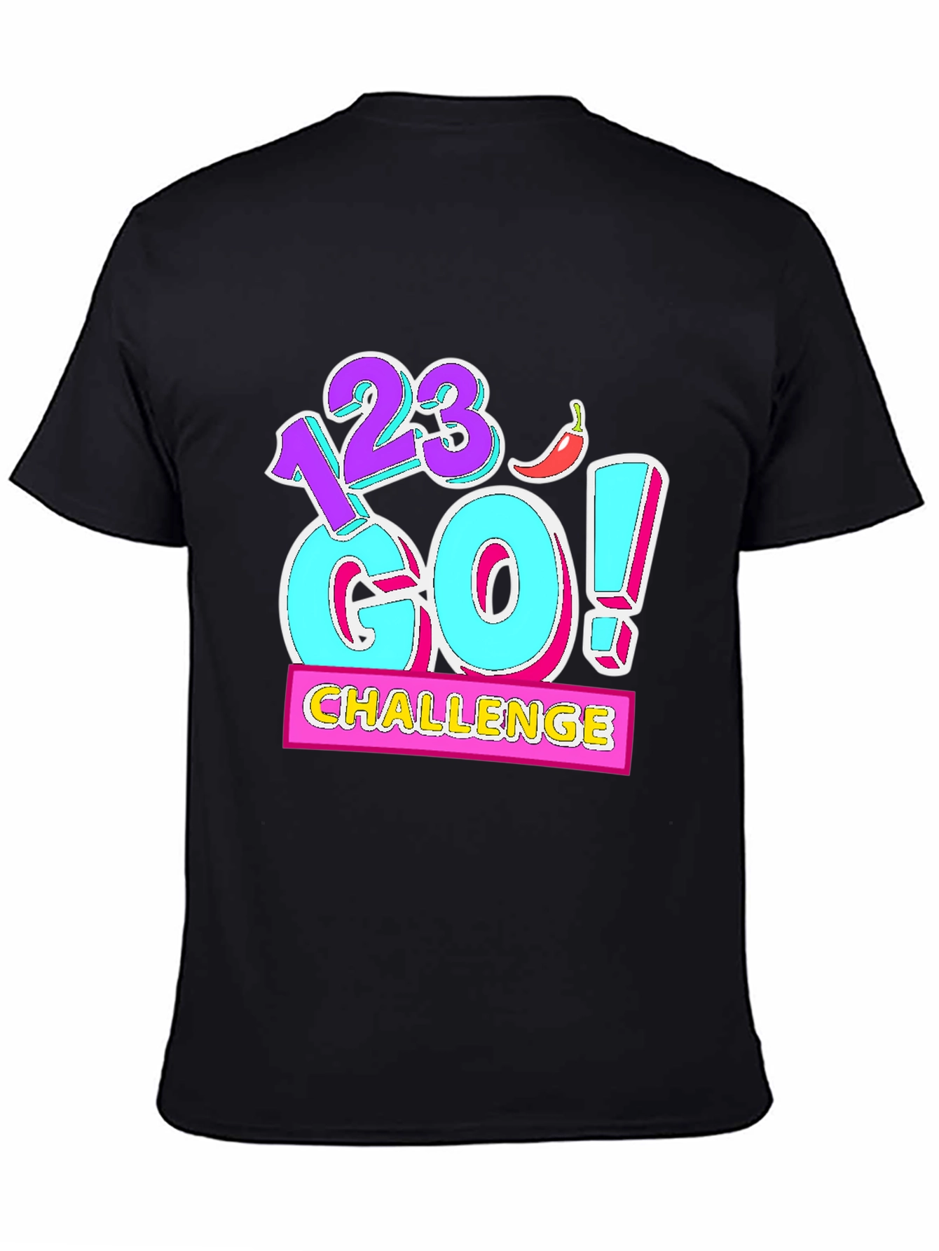 123 Go! Challenge Graphic Tee - Black