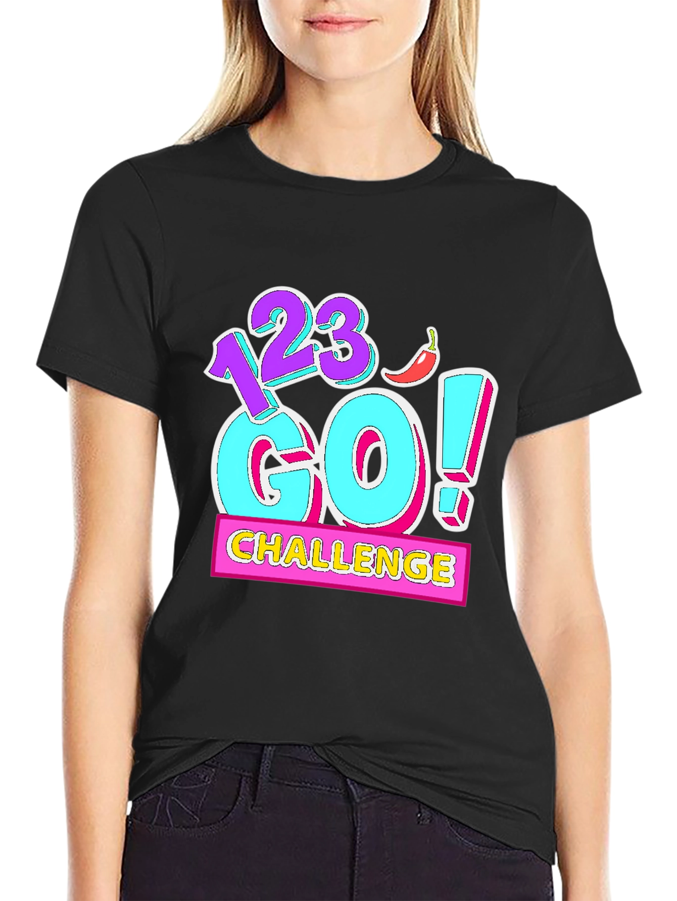 123 Go! Challenge Graphic Tee - Black