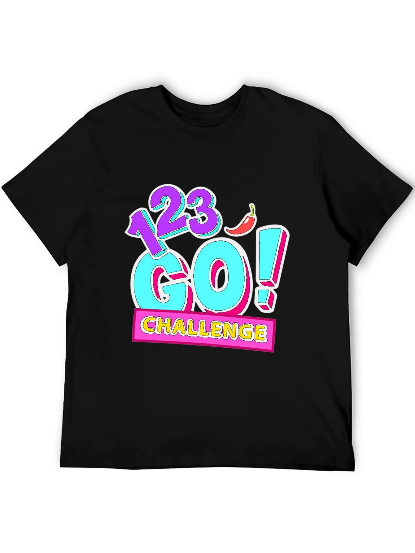 123 Go! Challenge Graphic Tee - Black