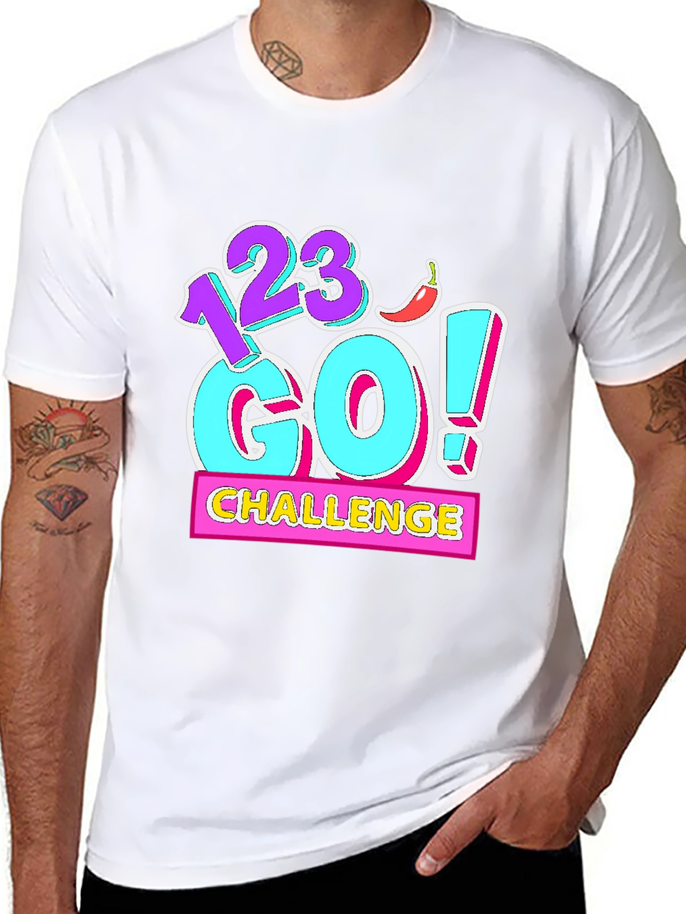 123 Go! Challenge Graphic Tee - Black