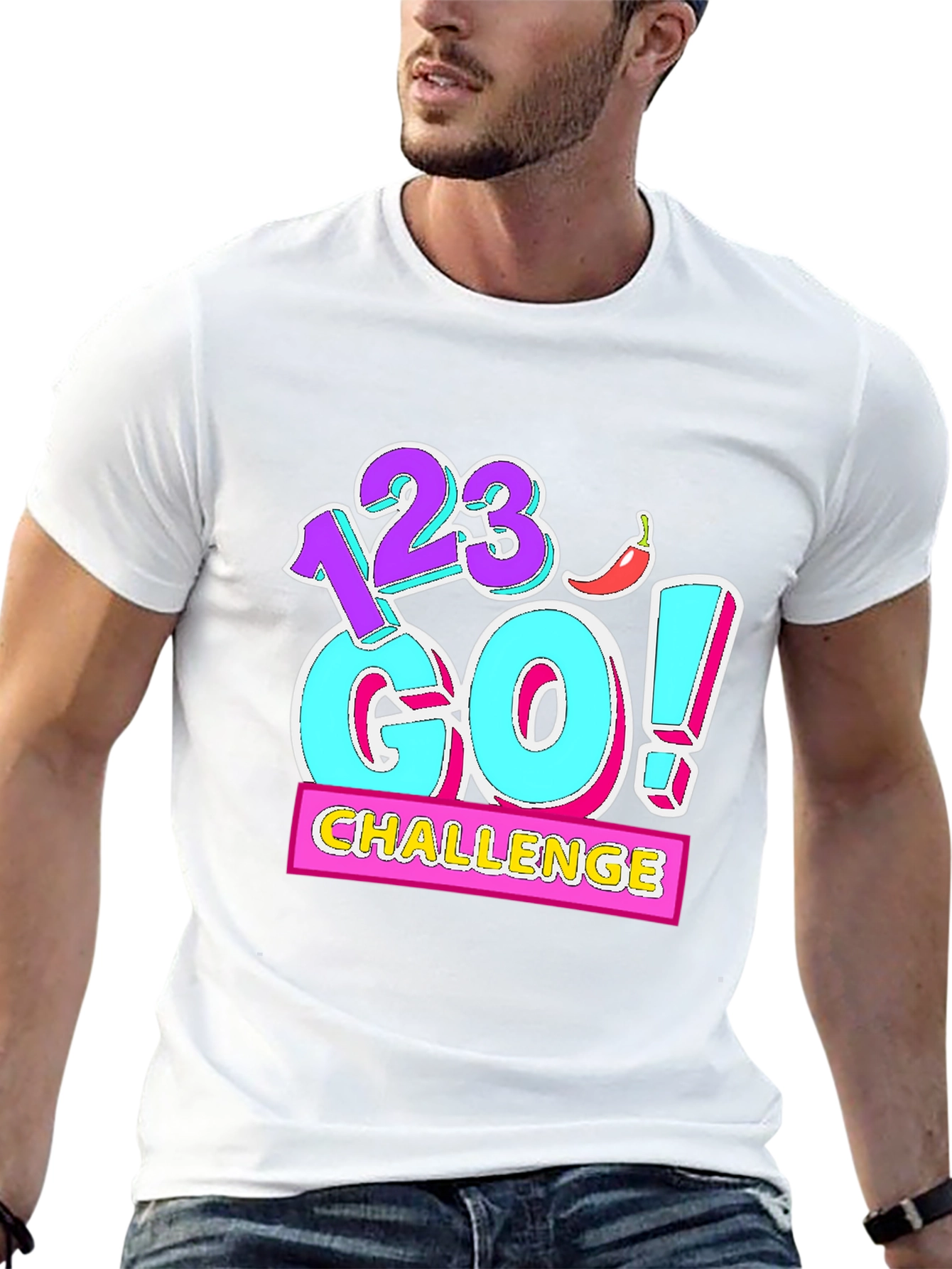 123 Go! Challenge Graphic Tee - Black
