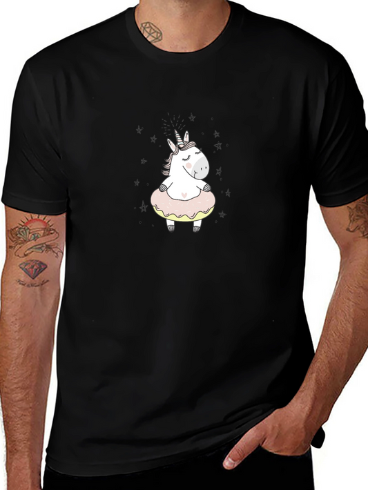 Unicorn Donut T-Shirt - Cute Cartoon Graphic Tee