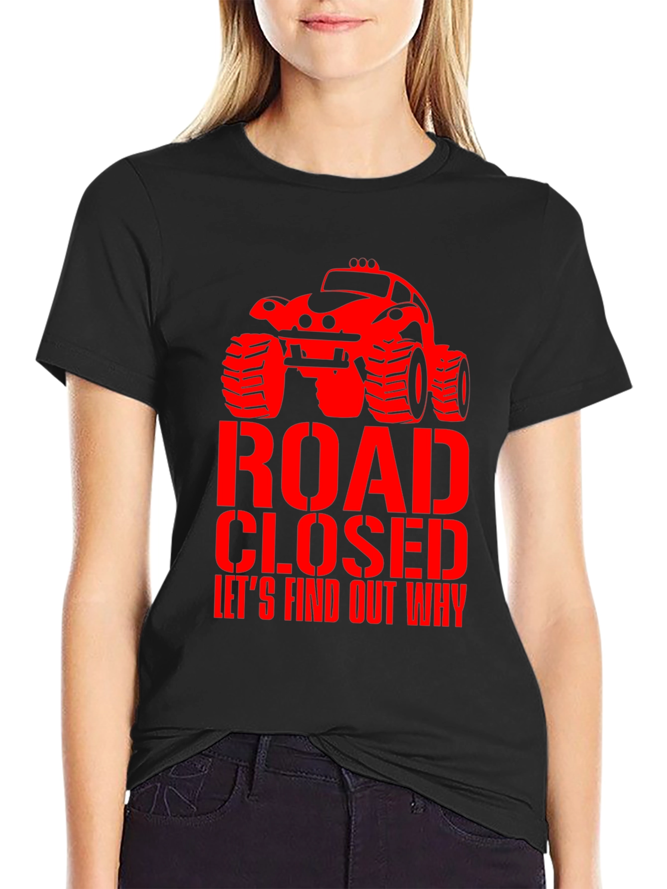 Road Closed Monster Truck Graphic Tee