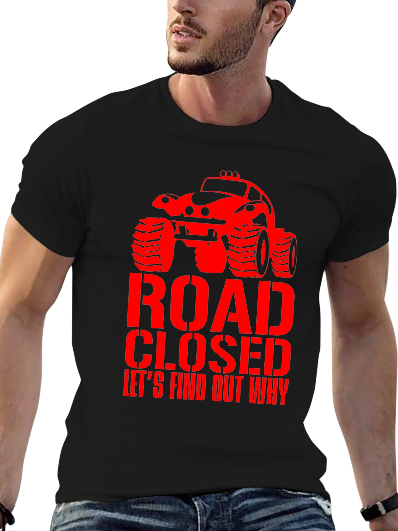 Road Closed Monster Truck Graphic Tee