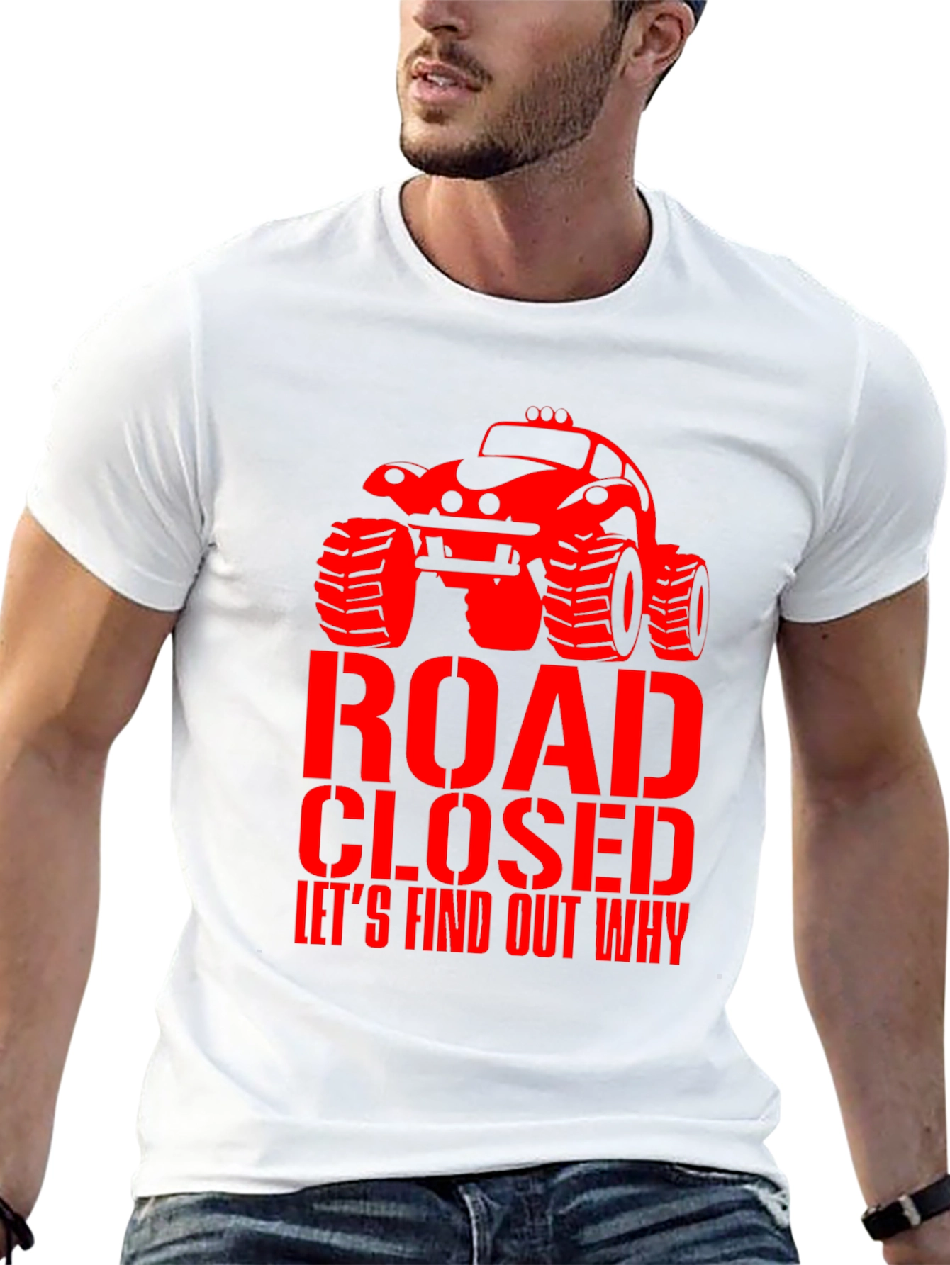 Road Closed Monster Truck Graphic Tee