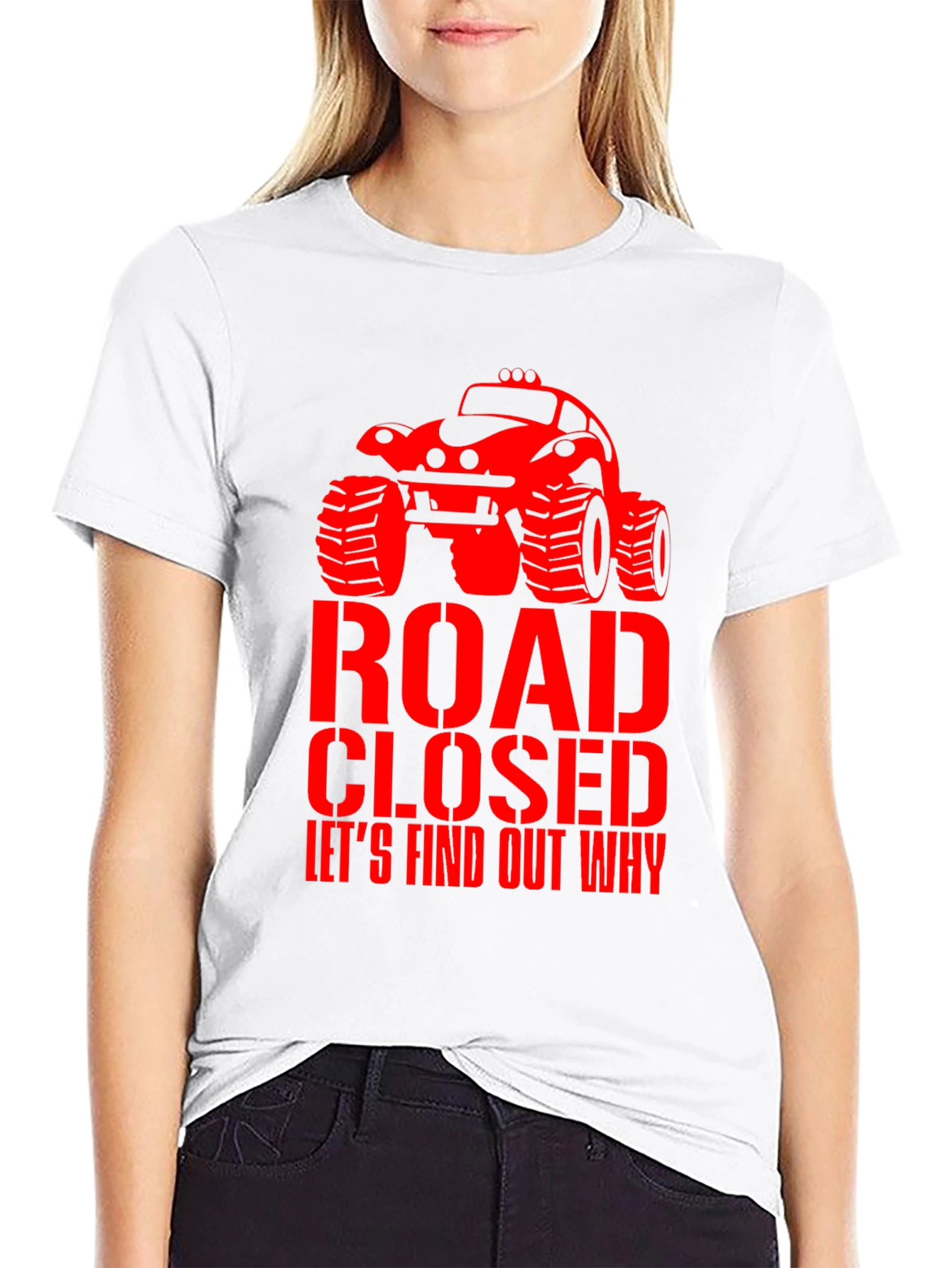 Road Closed Monster Truck Graphic Tee