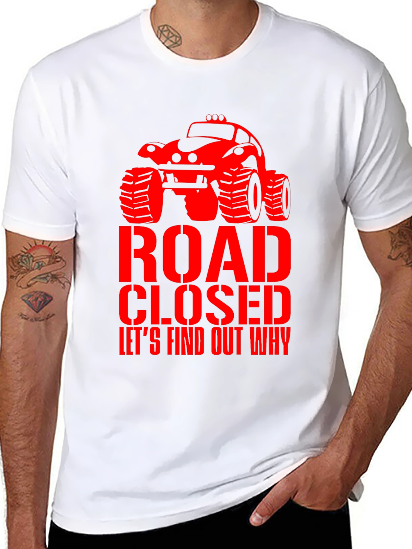 Road Closed Monster Truck Graphic Tee