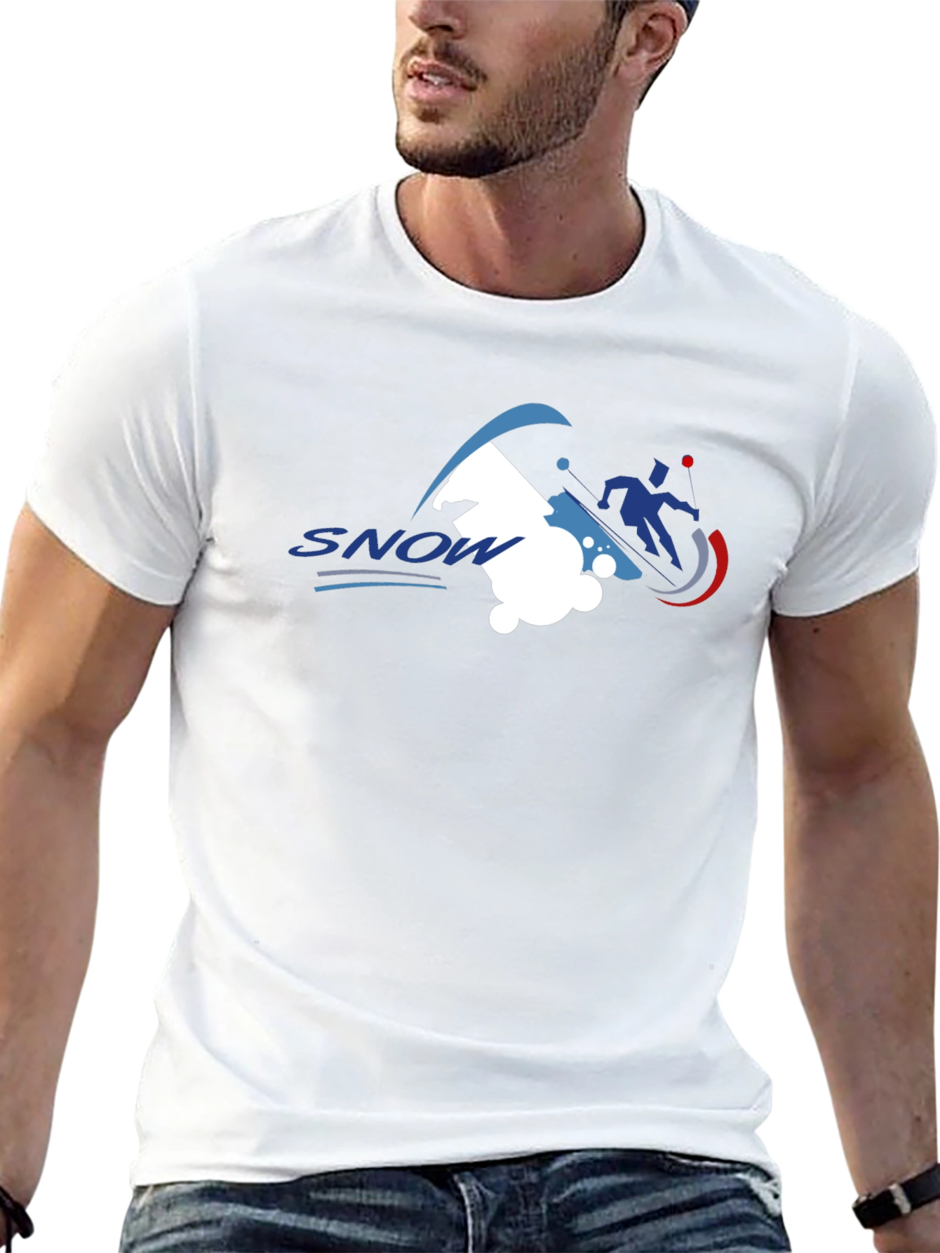 Snow Sports Graphic Tee - Black