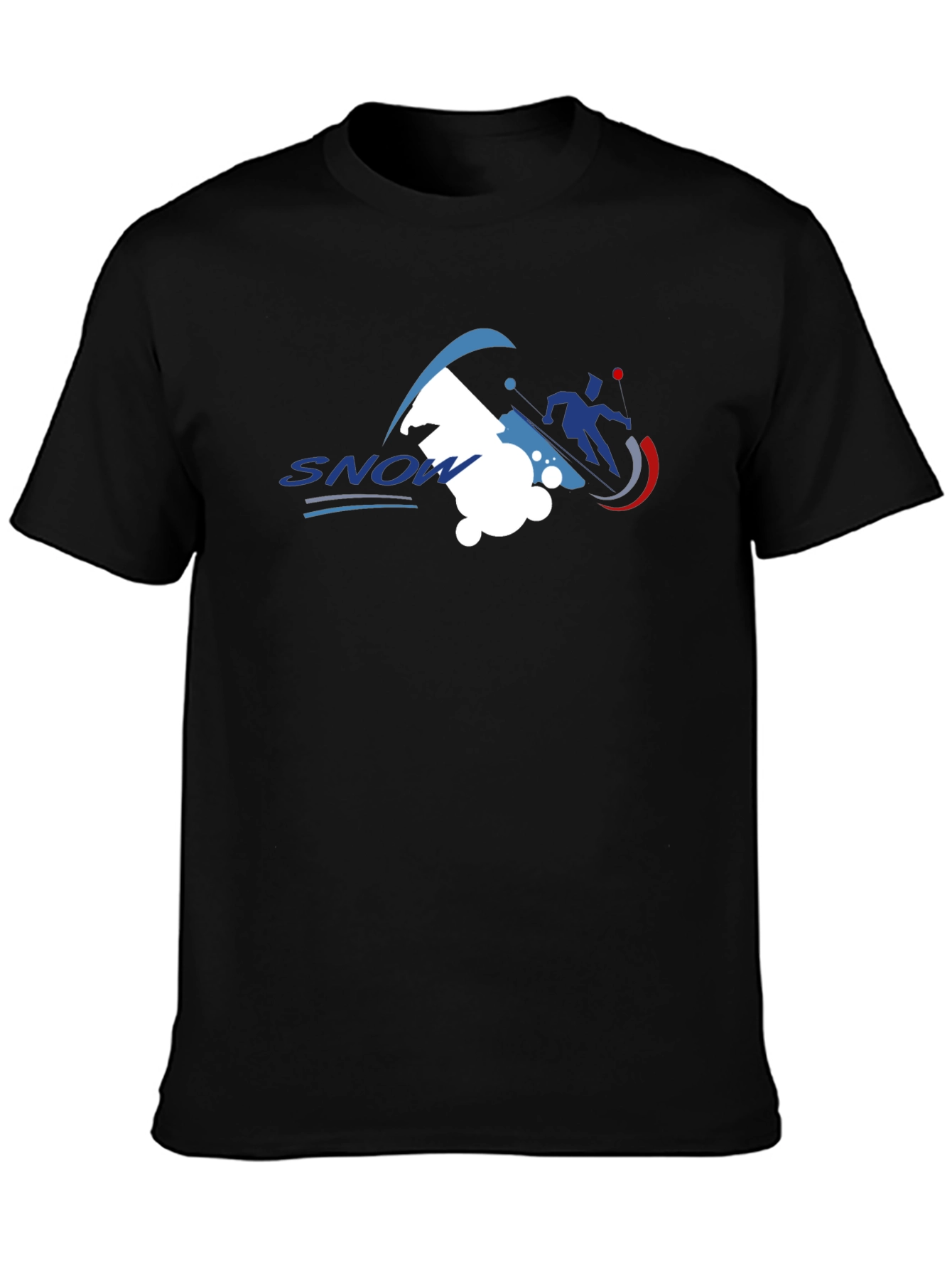 Snow Sports Graphic Tee - Black