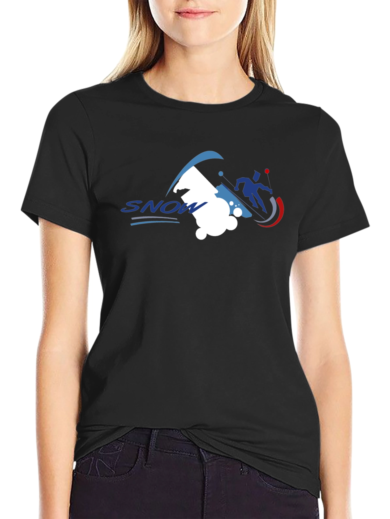 Snow Sports Graphic Tee - Black